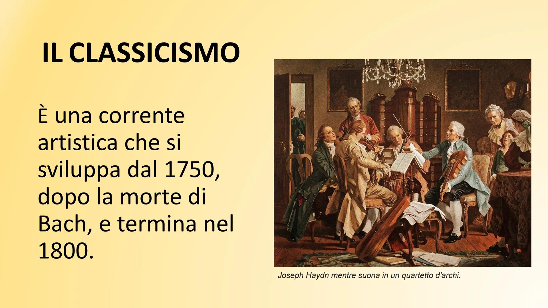 # IL CLASSICISMO
Musicisti barocchi suonano una trio sonata, dipinto di anonimo
del XVIII secolo.
Louis de Carmontelle - Leopold Mozard an