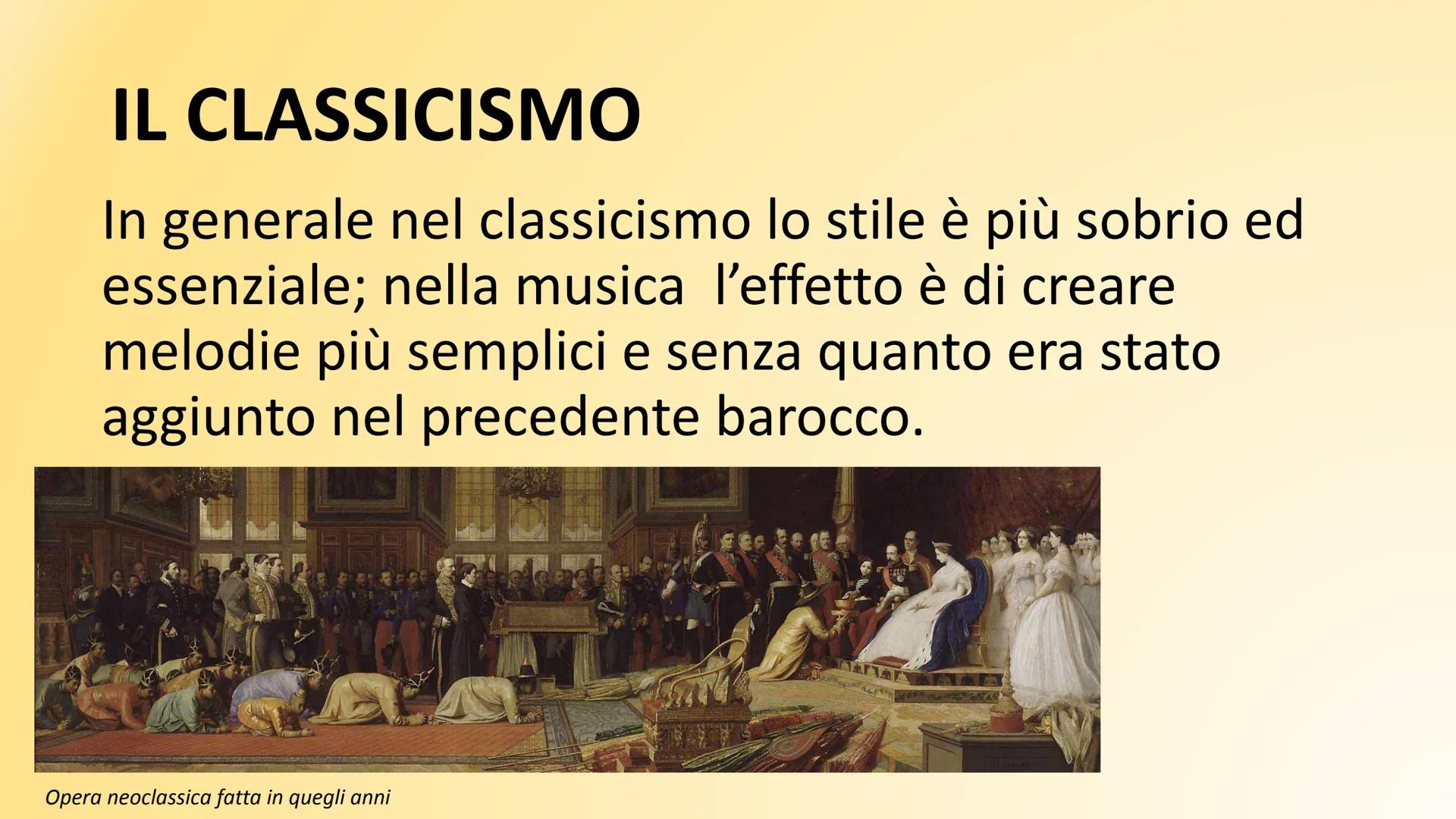 # IL CLASSICISMO
Musicisti barocchi suonano una trio sonata, dipinto di anonimo
del XVIII secolo.
Louis de Carmontelle - Leopold Mozard an