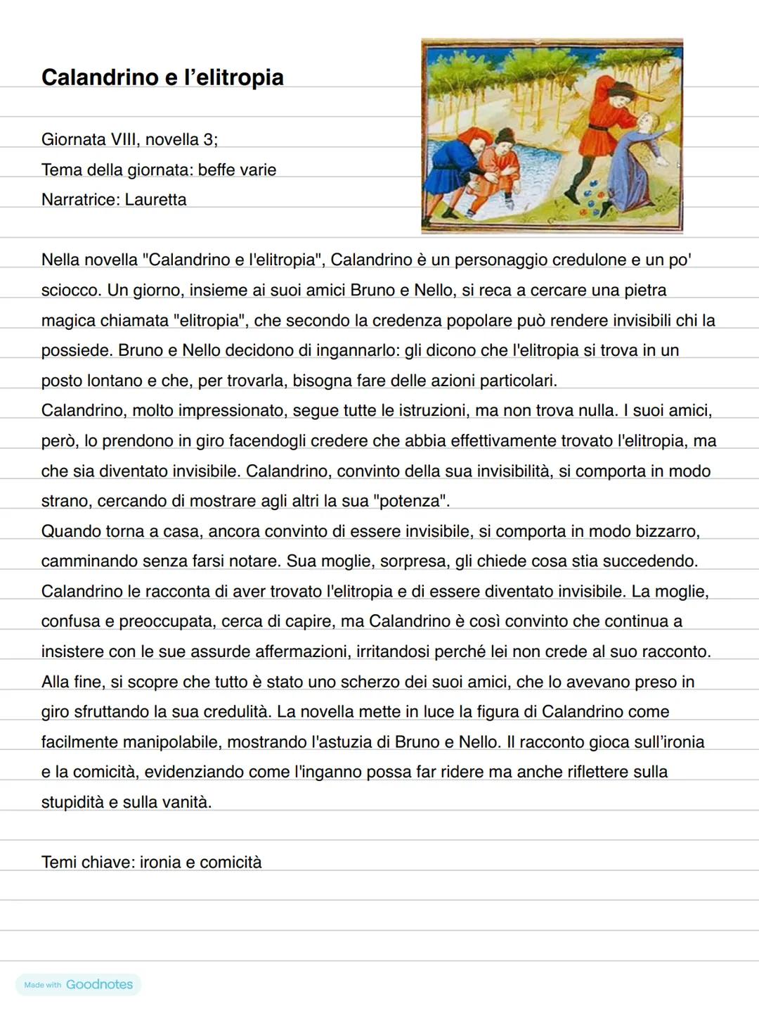 # Giovanni Boccaccio (1313-1375)
Giovanni Boccaccio visse in un periodo di grande difficoltà, segnato da eventi drammatici
come la peste ne