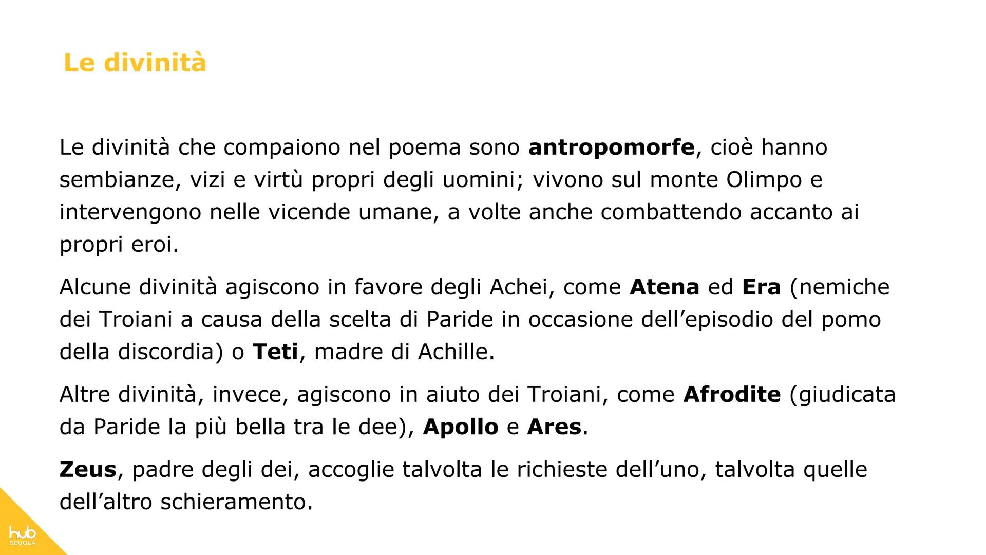 # hub
SCUOLA
# L'Iliade # Definizione
L'Iliade è il più antico poema epico
attribuito a Omero.
Il poema è costituito da più di
15.000 ver