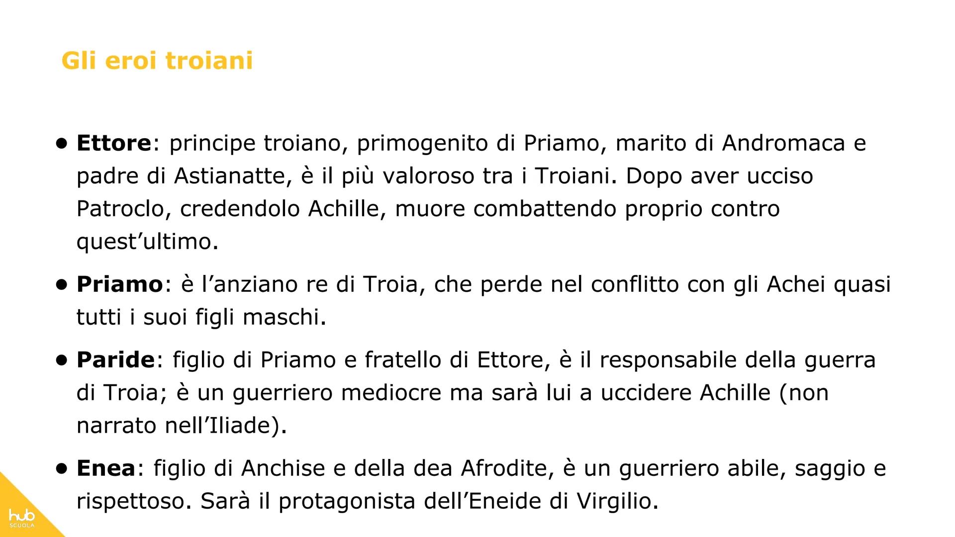 # hub
SCUOLA
# L'Iliade # Definizione
L'Iliade è il più antico poema epico
attribuito a Omero.
Il poema è costituito da più di
15.000 ver