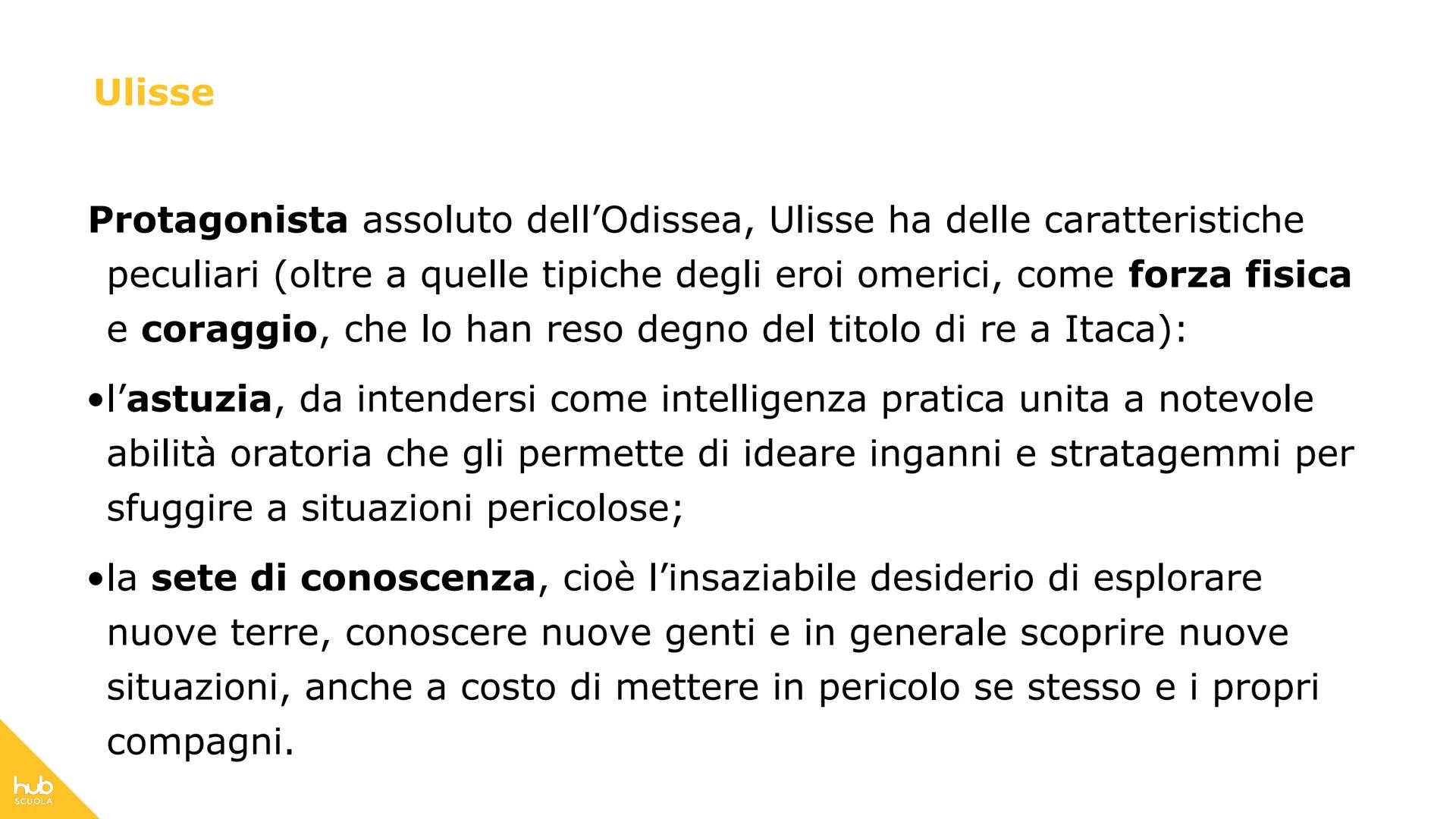 # hub
SCUOLA
# L'Odissea # Definizione
L'Odissea è il più recente
poema epico attribuito a
Omero.
Il poema è costituito da più di
12.000