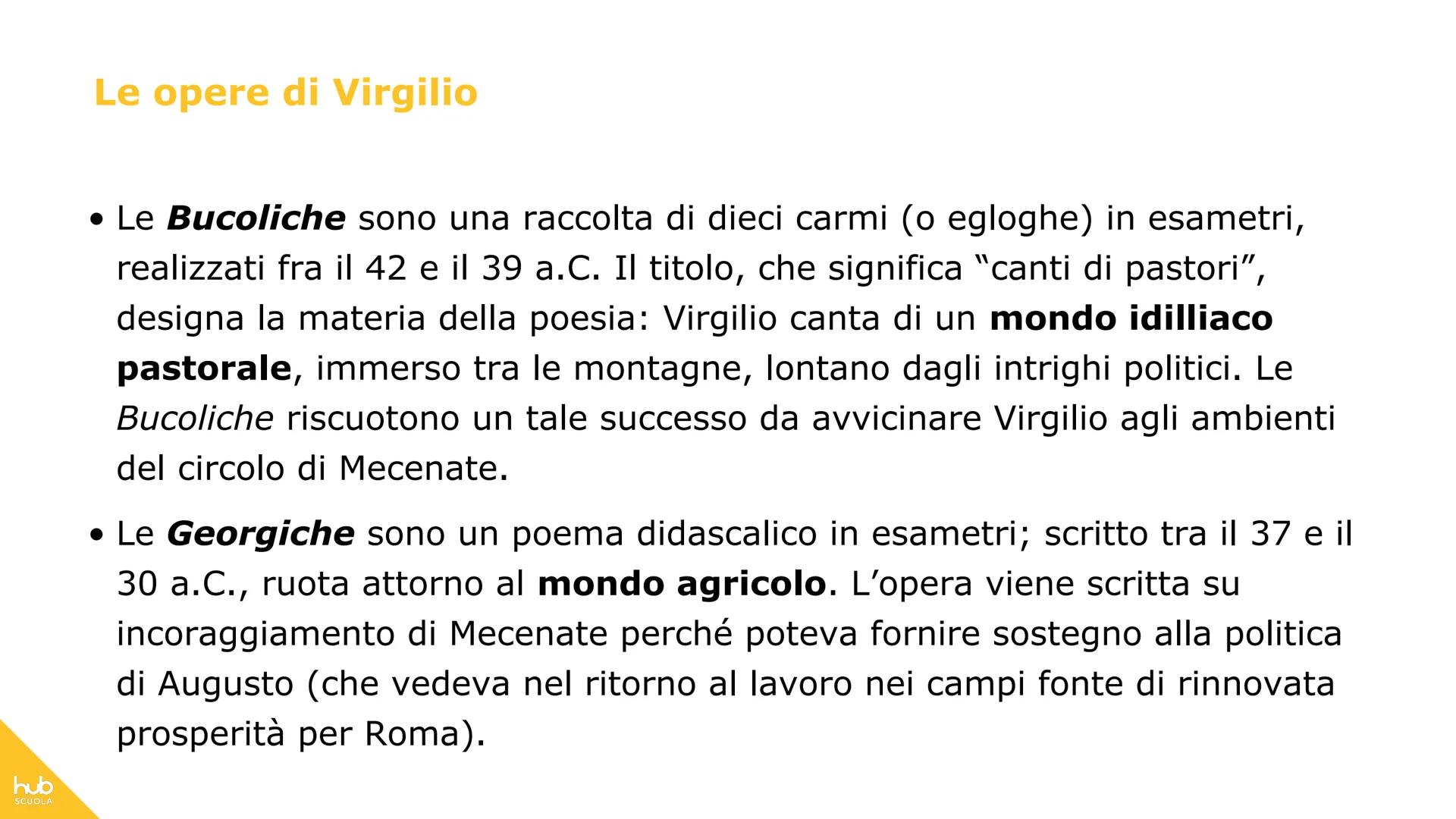 # hub
SCUOLA
L'Eneide # Definizione
L'Eneide è un poema epico in
latino composto da Virgilio a
partire, circa, dal 29 a.C. e
lasciato inco