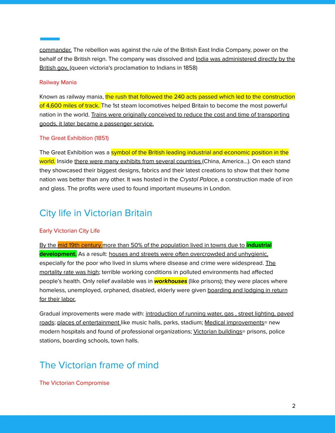 # English
The early years of Queen Victoria's reign (1837-1861)
Britain under Victoria
Queen Victoria was born in London in 1819, daughte