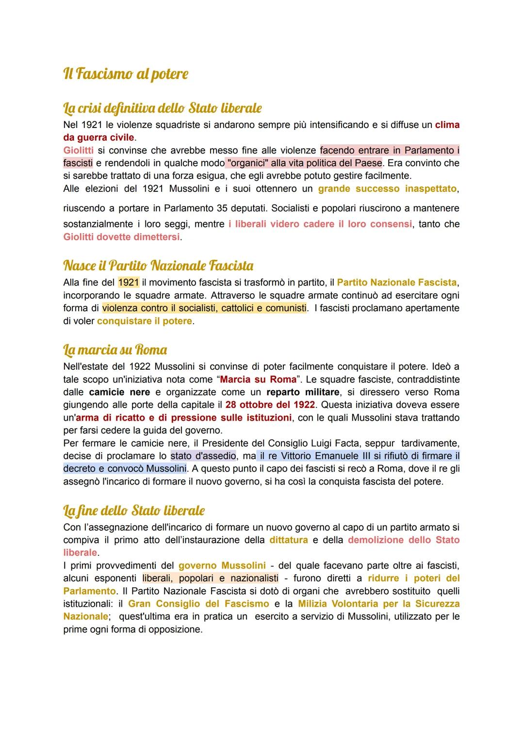 # Il Fascismo
Che cos'è il fascismo?
Un regime dittatoriale e totalitario
Gli sconvolgimenti sociali, economici, culturali e politici cau
