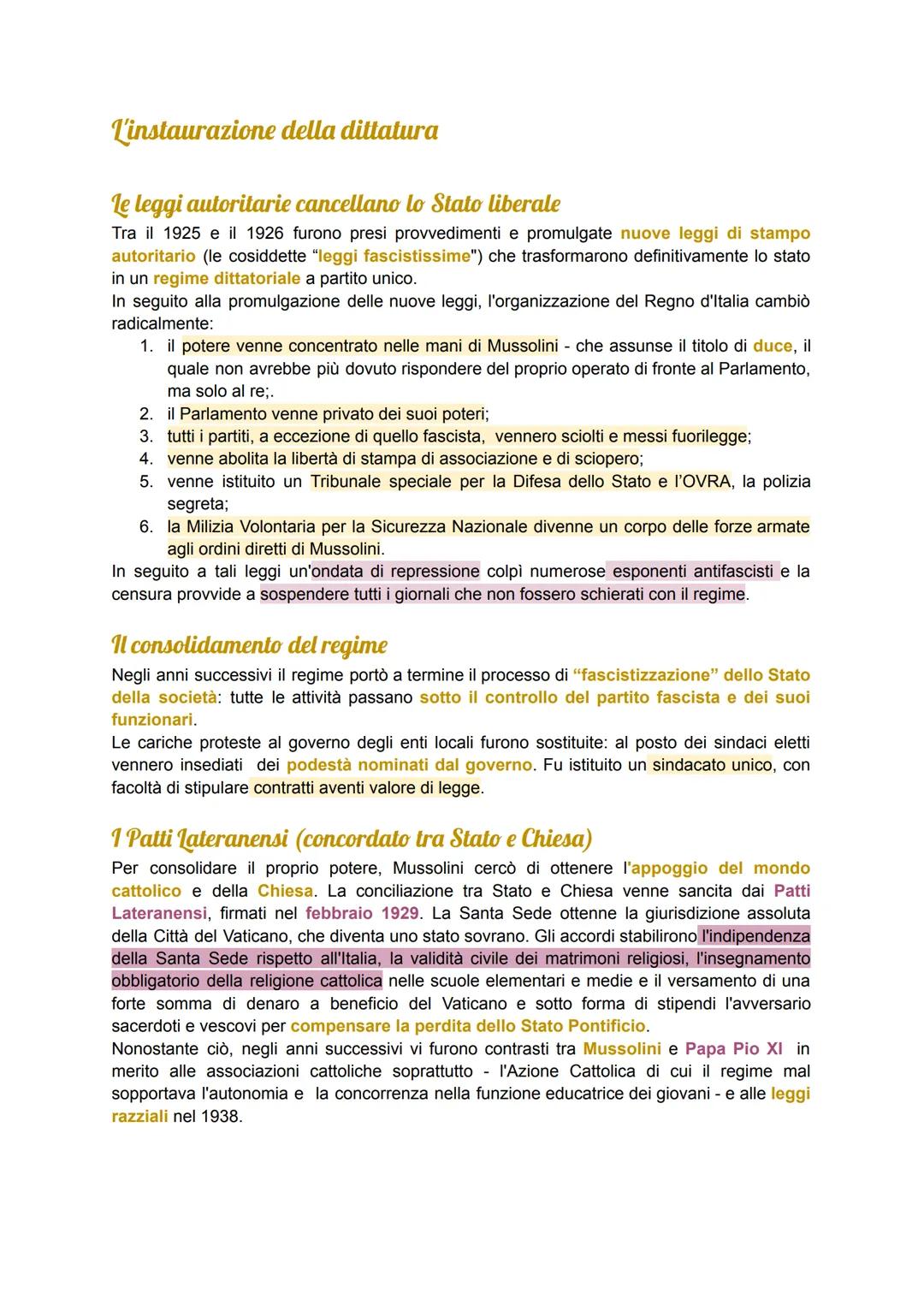 # Il Fascismo
Che cos'è il fascismo?
Un regime dittatoriale e totalitario
Gli sconvolgimenti sociali, economici, culturali e politici cau