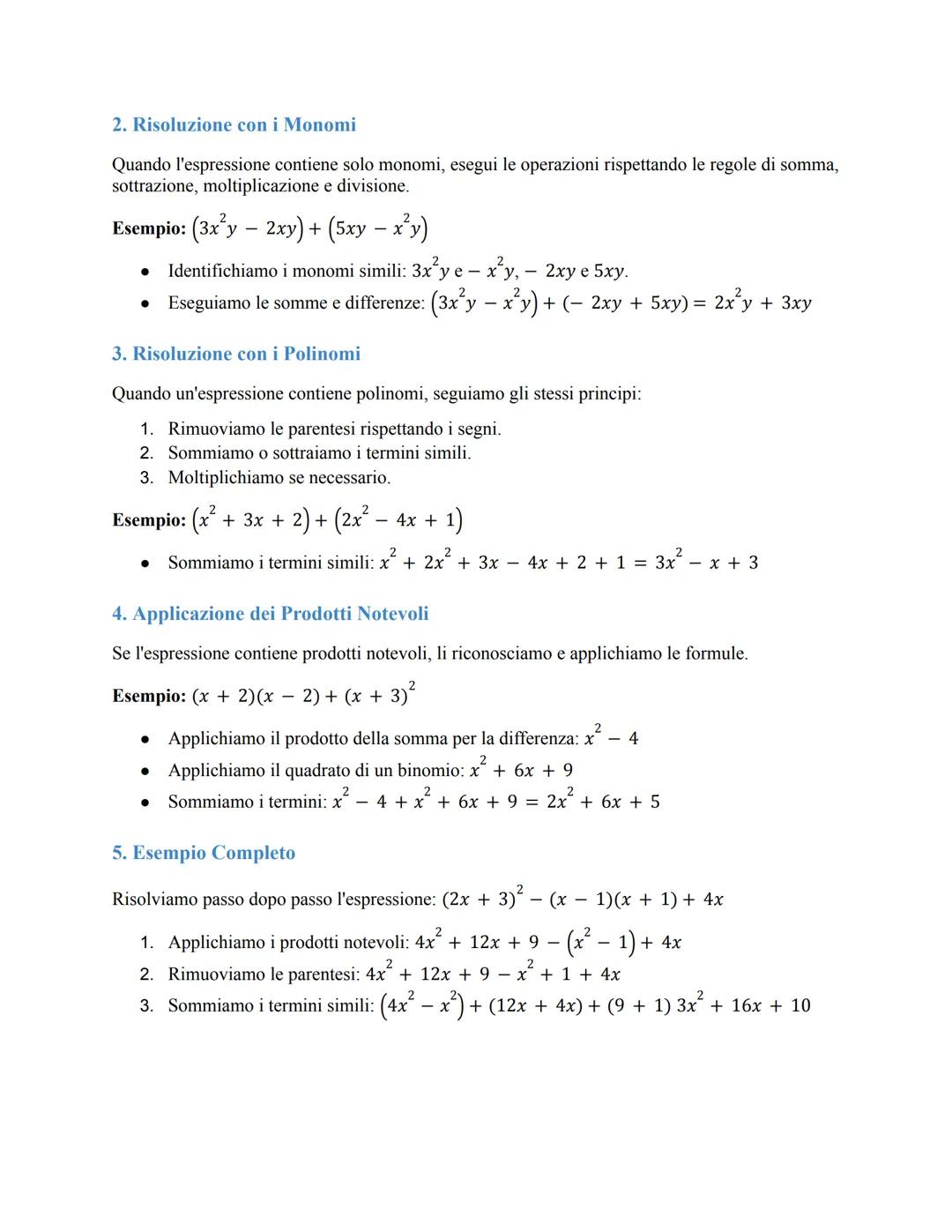 # Divisione di Monomi
Per dividere due monomi si dividono i coefficienti e si sottraggono gli esponenti delle lettere
uguali. Esempio:
• $\f