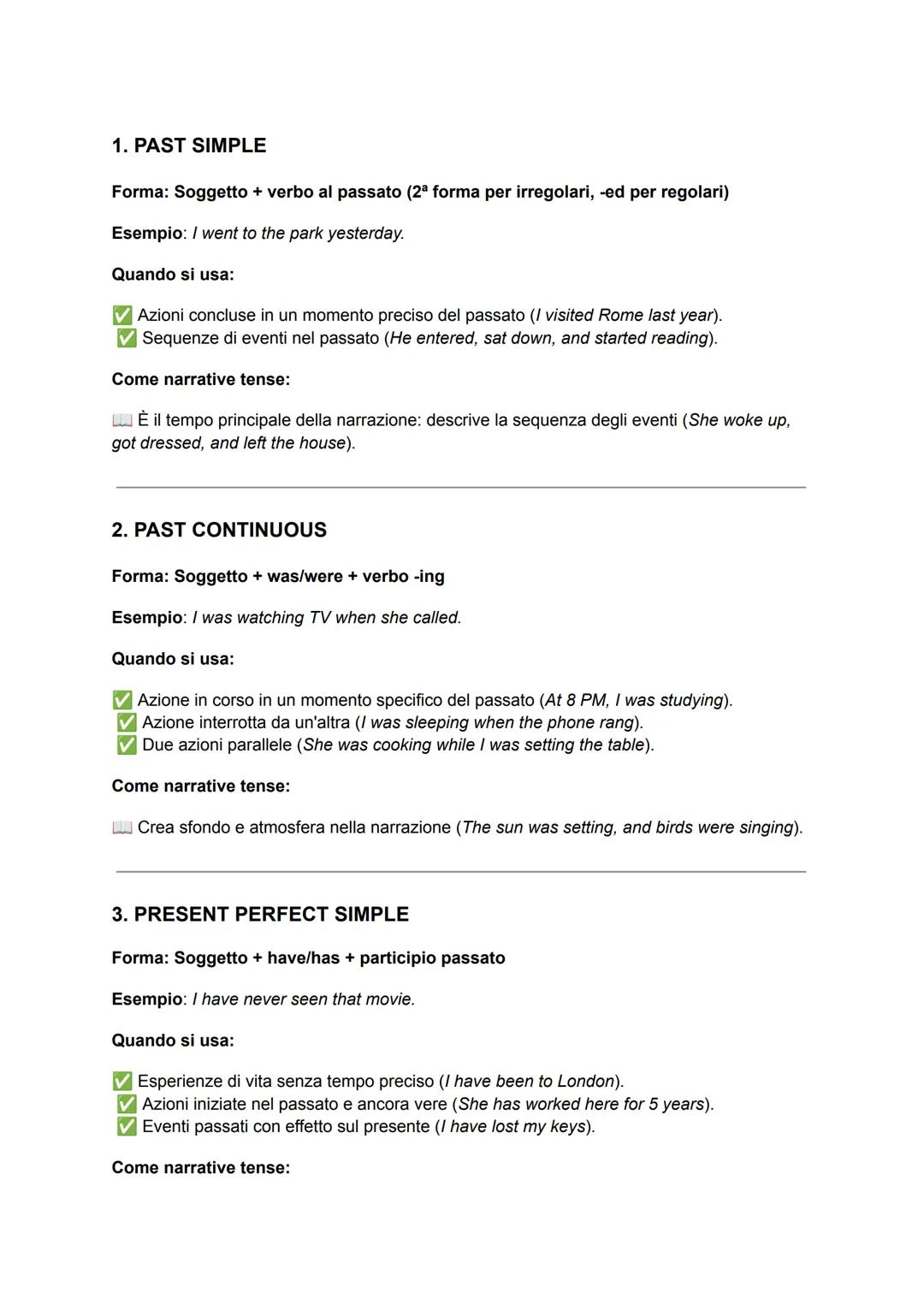 I Tempi Passati in Inglese: Guida Completa