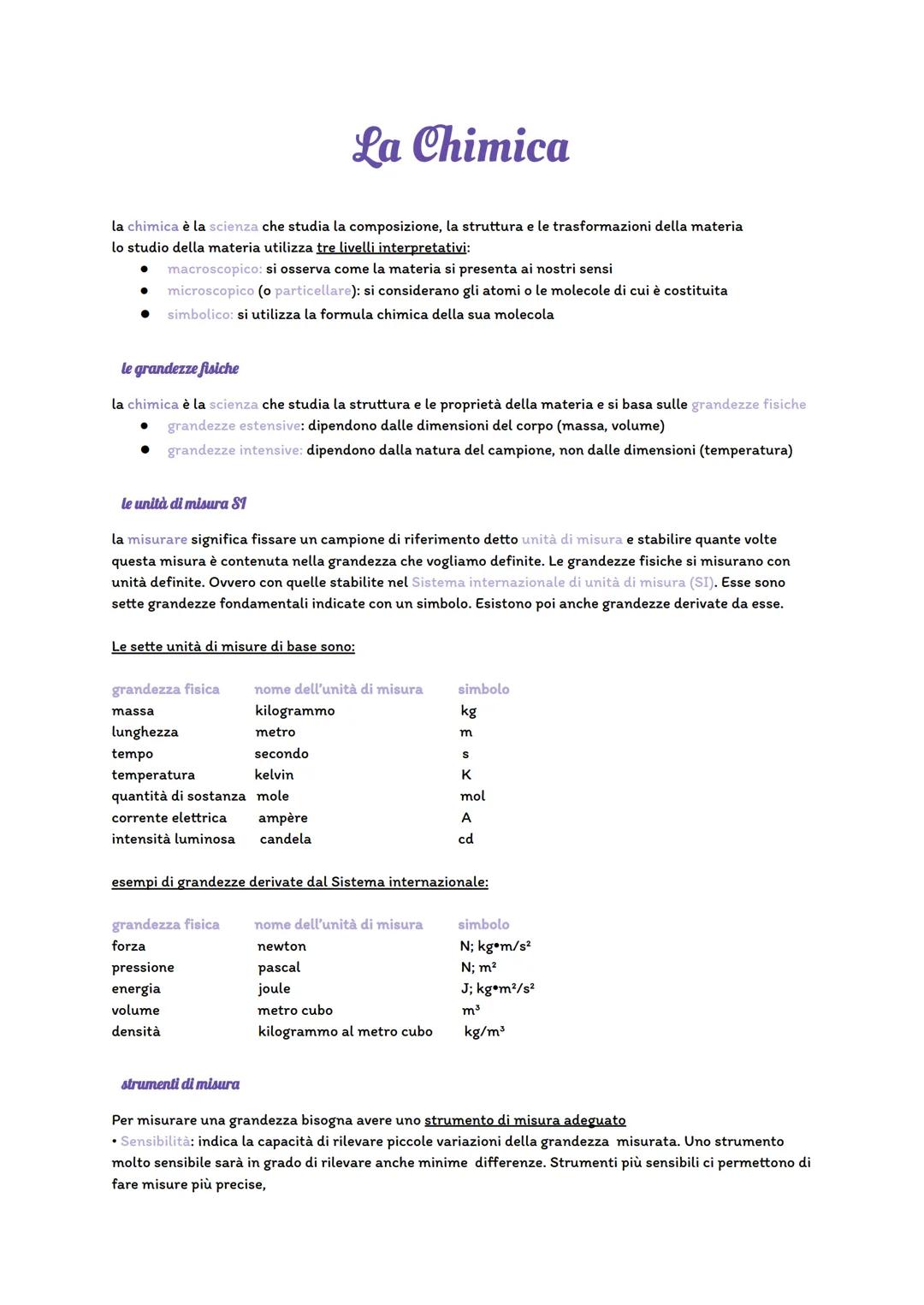 # La Chimica
la chimica è la scienza che studia la composizione, la struttura e le trasformazioni della materia
lo studio della materia uti
