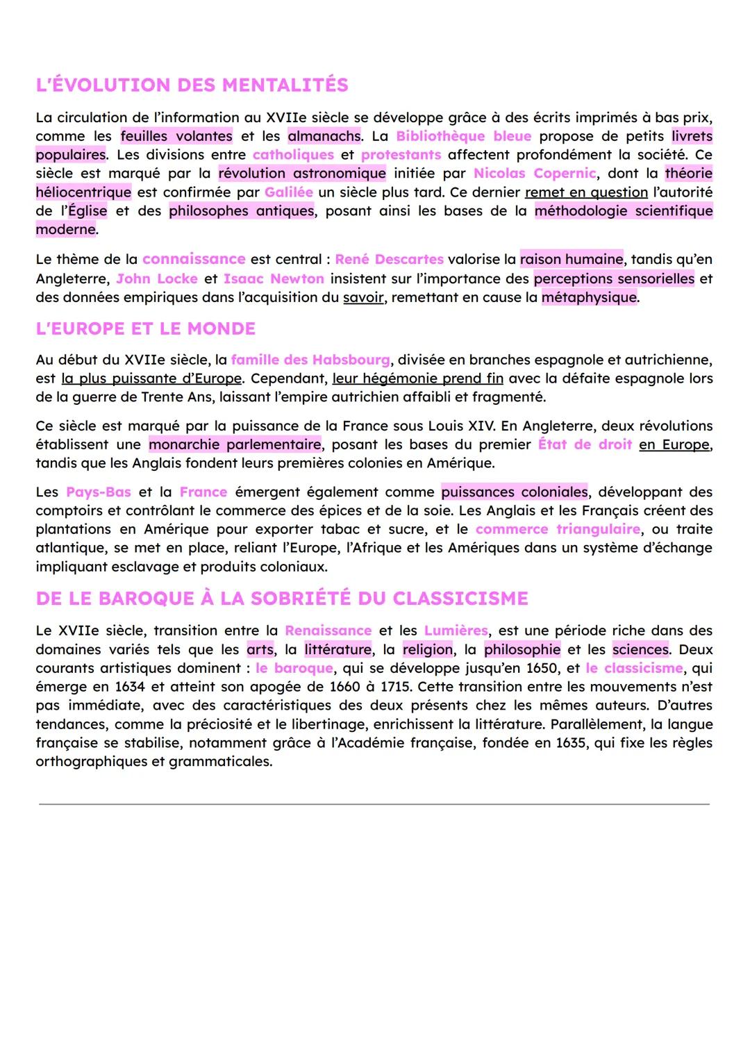 # LE GRAND SIÈCLE
L'ÉPOQUE PAR L'IMAGE
Au XVIIe siècle (17), la France est dominée par le règne de Louis XIV(14), célébré dans un
tableau