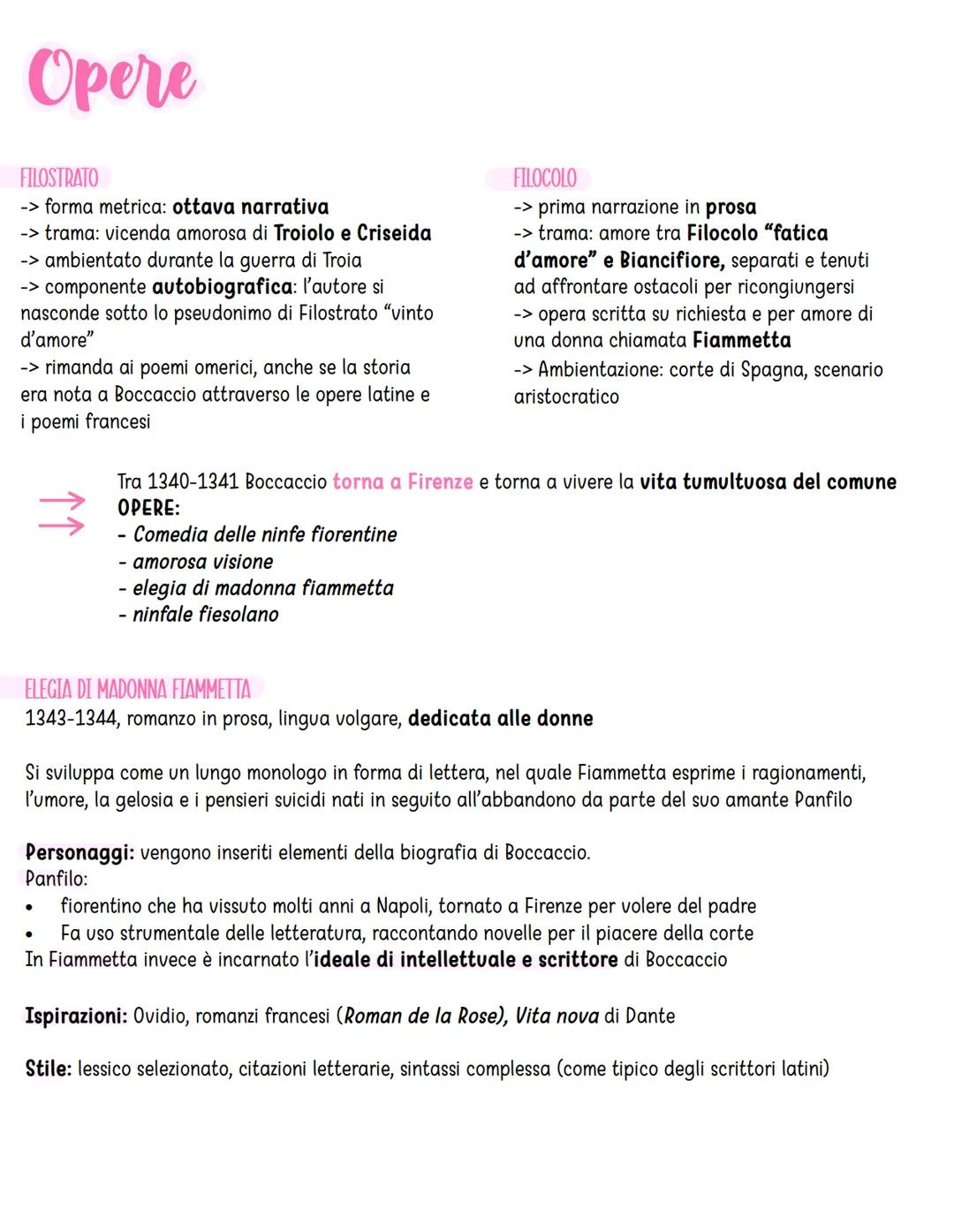 # Boccaccio
## VITA
Nasce nel 1313 a Certaldo, ma trascorre l'infanzia a Firenze.
Nel 1327-28 di trasferisce a Napoli, dove il padre lavora