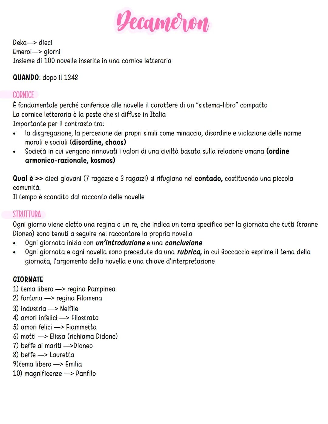 # Boccaccio
## VITA
Nasce nel 1313 a Certaldo, ma trascorre l'infanzia a Firenze.
Nel 1327-28 di trasferisce a Napoli, dove il padre lavora
