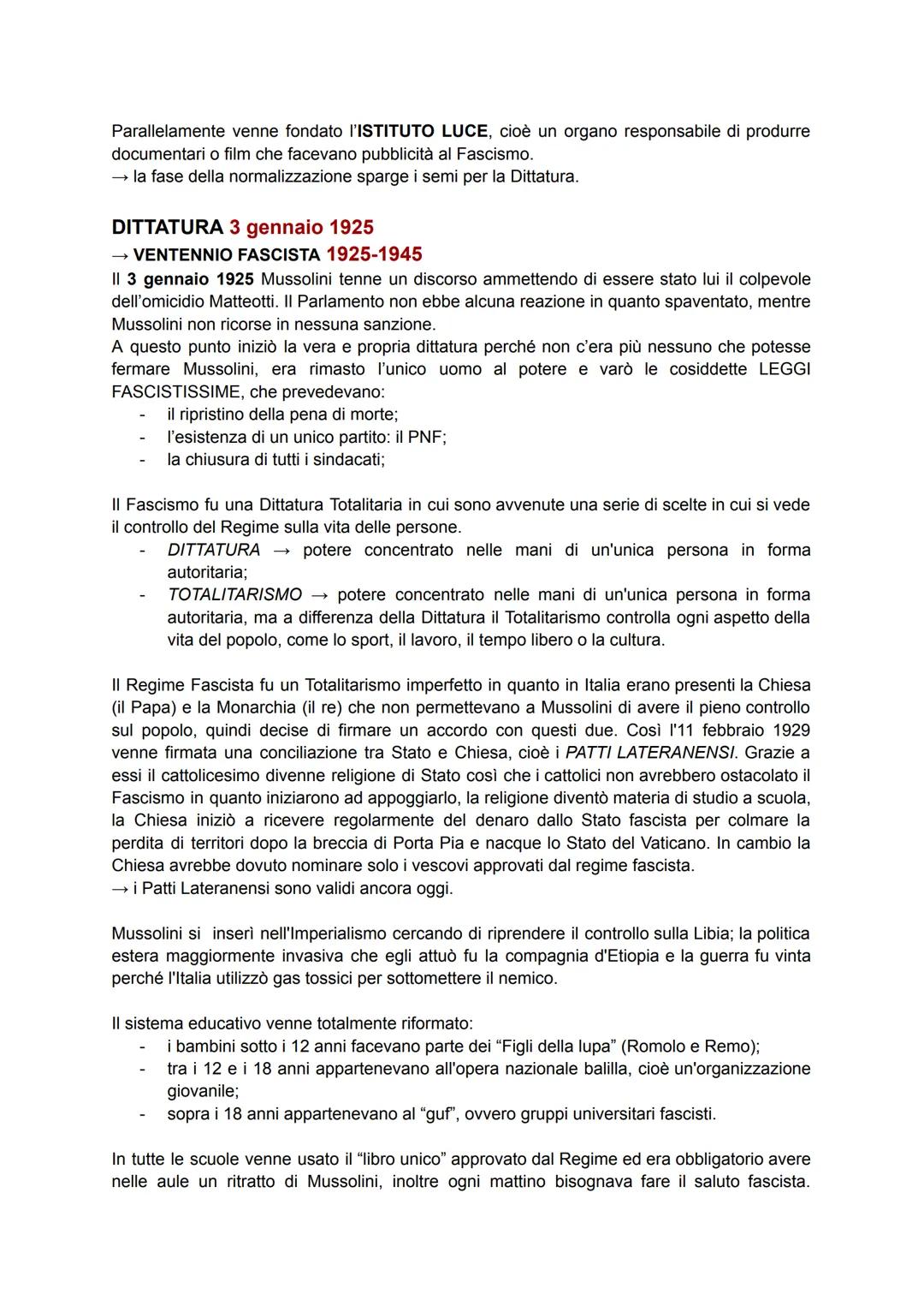 FASCISMO 1919-1945, Italia
II Fascismo è stato un Regime dittatoriale nato in Italia, ma è
stato anche un'ideologia di vedere il mondo.
II
