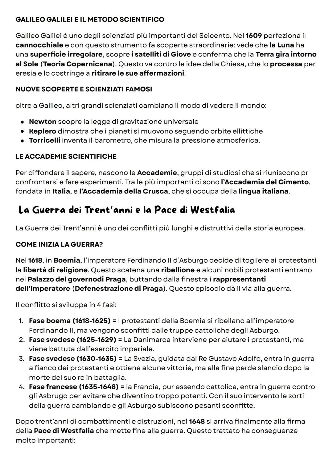 # Il Seicento
II Seicento è un secolo di forti contraddizioni: da una parte ci sono grandi crisi
economiche e sociali, dall'altra avvengono