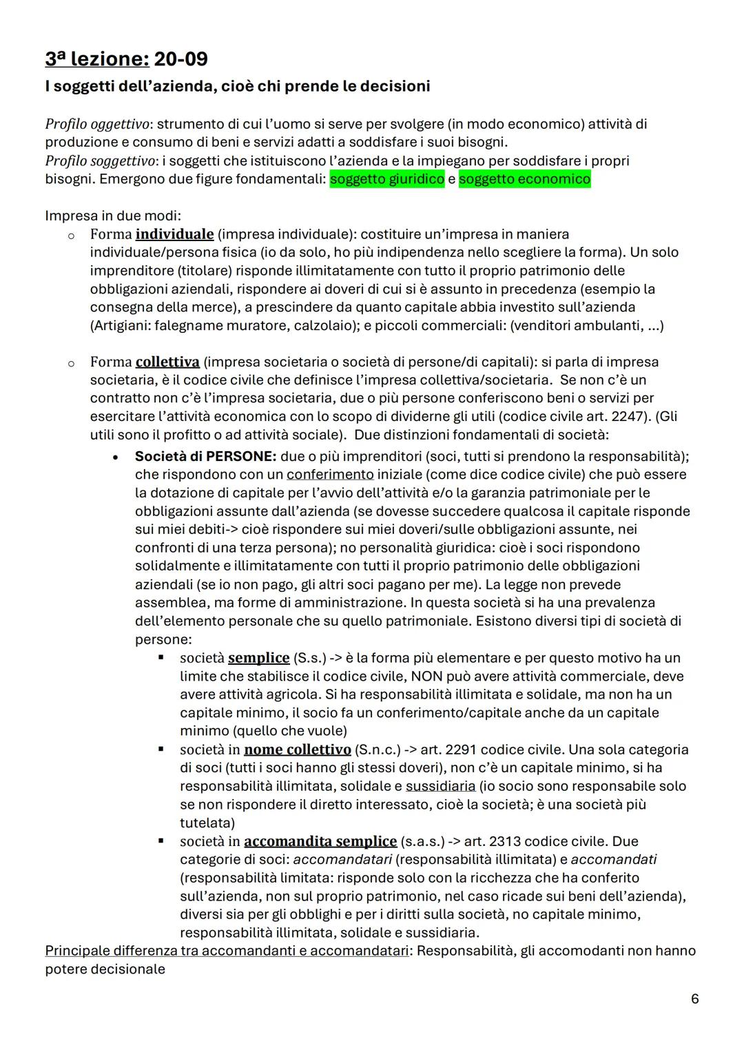 --- OCR Start ---
economia aziendale
1ª lezione: 17-09
A cosa serve l'azienda?
Economia aziendale -> guarda alle condizioni di esistenza e a