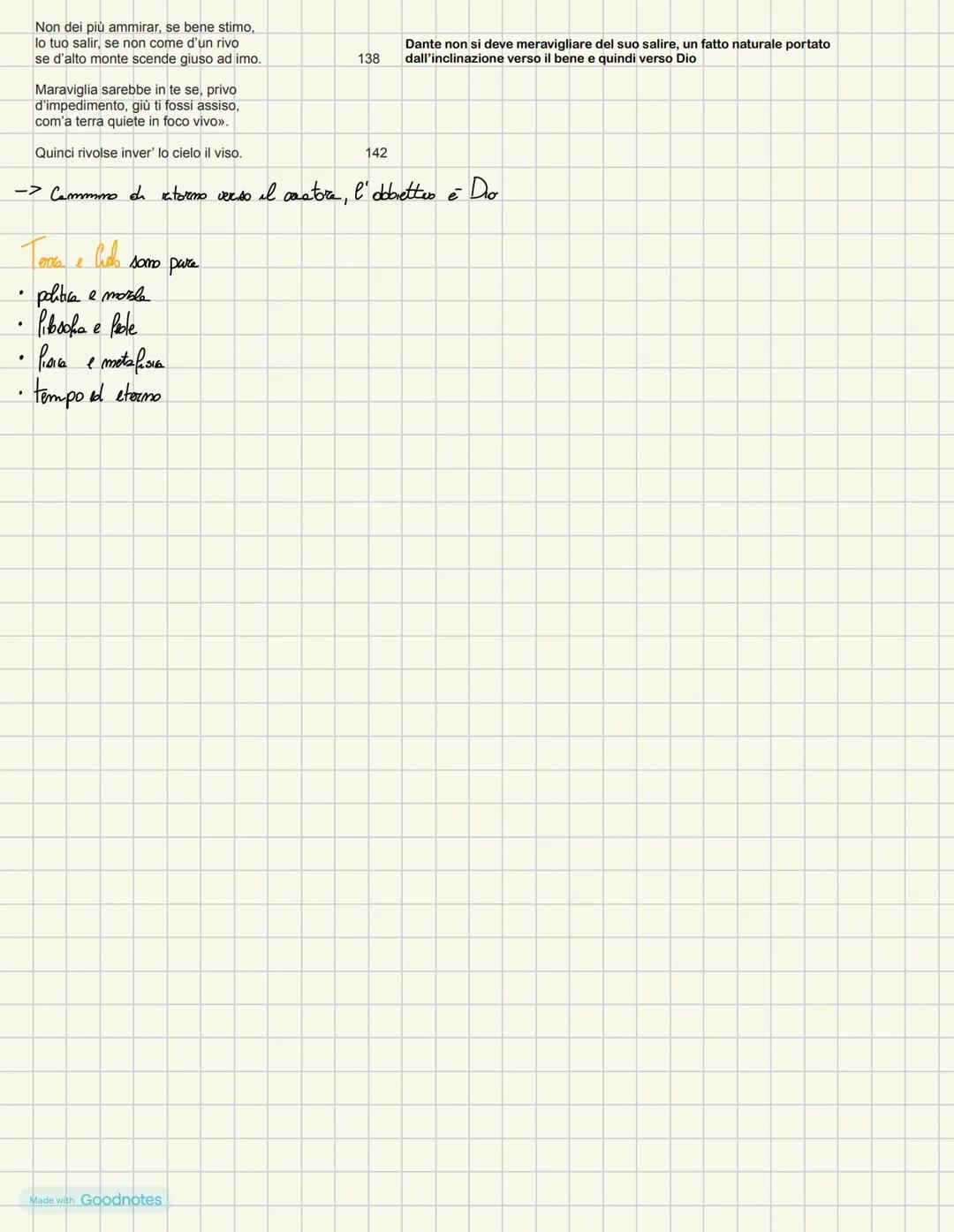 # Camto I
- Paradiso terrestre, sfera del fuoco
- Mezzogiorno del 13 aprile 1300
Riassunto
Il canto si apre con l'enunciazione del tema e