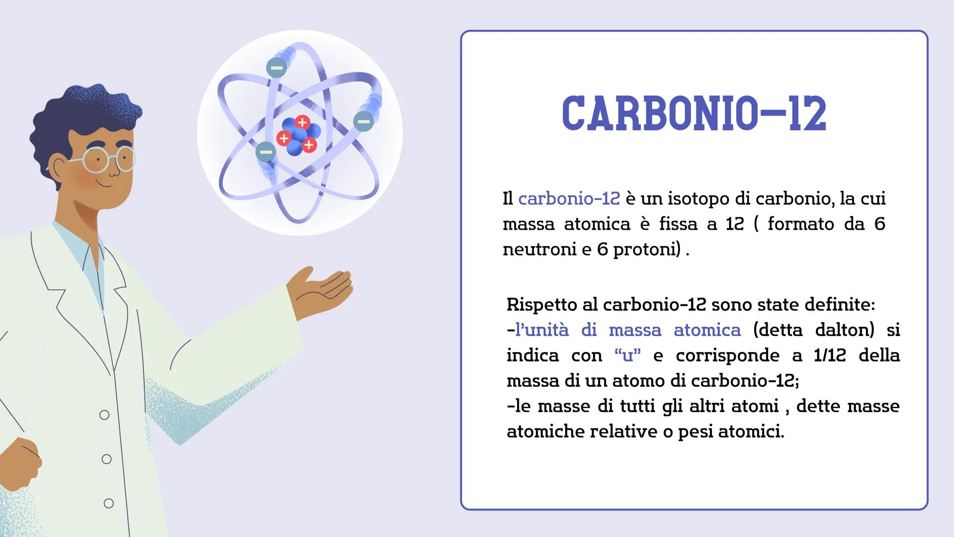 # LA QUANTITA'
# DI SOSTANZA
# IN MOLI # UN ATOMO SI PUÒ
PESARE?
Un atomo non si può pesare direttamente. Si
può determinare la sua massa s