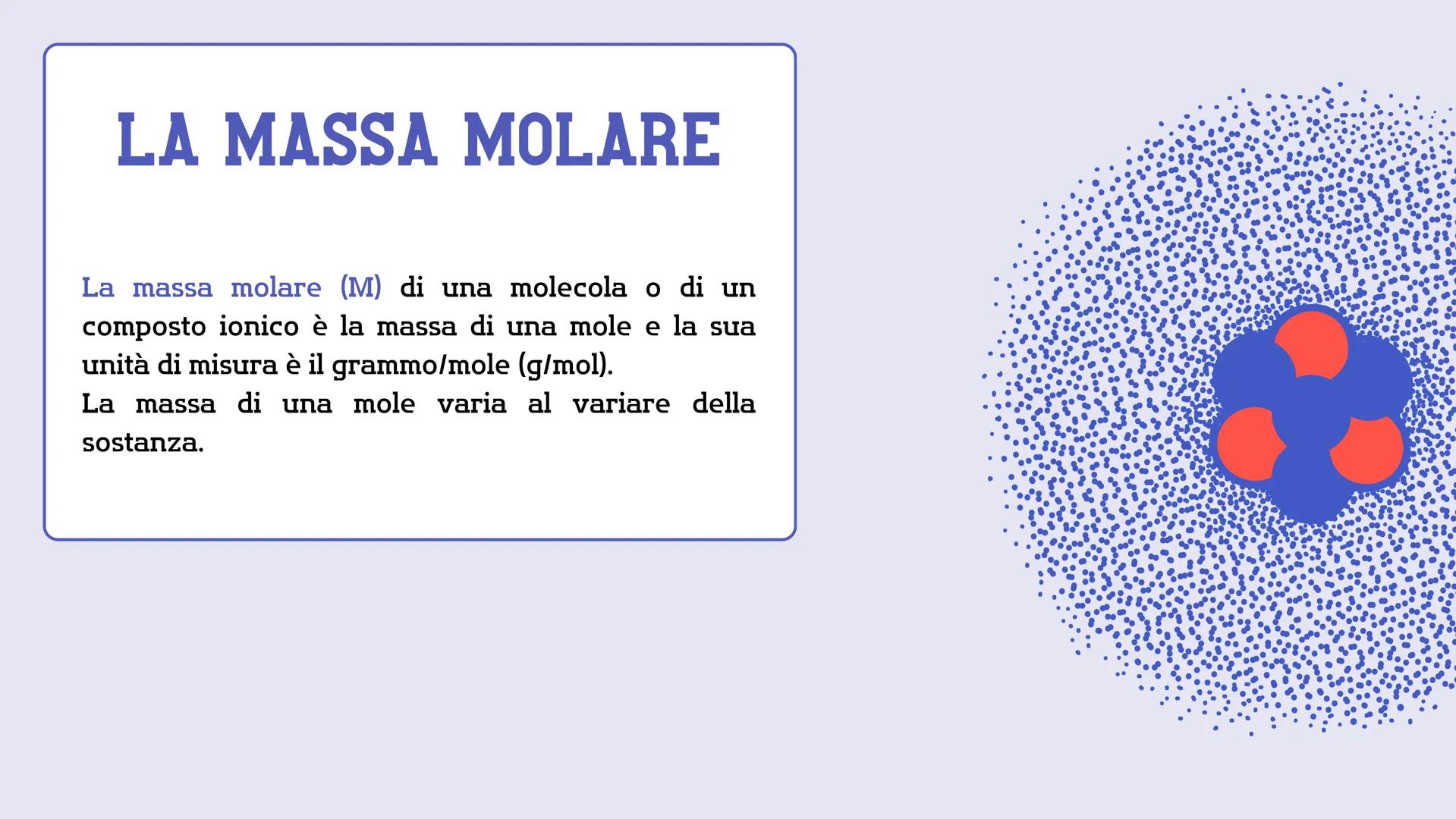 # LA QUANTITA'
# DI SOSTANZA
# IN MOLI # UN ATOMO SI PUÒ
PESARE?
Un atomo non si può pesare direttamente. Si
può determinare la sua massa s