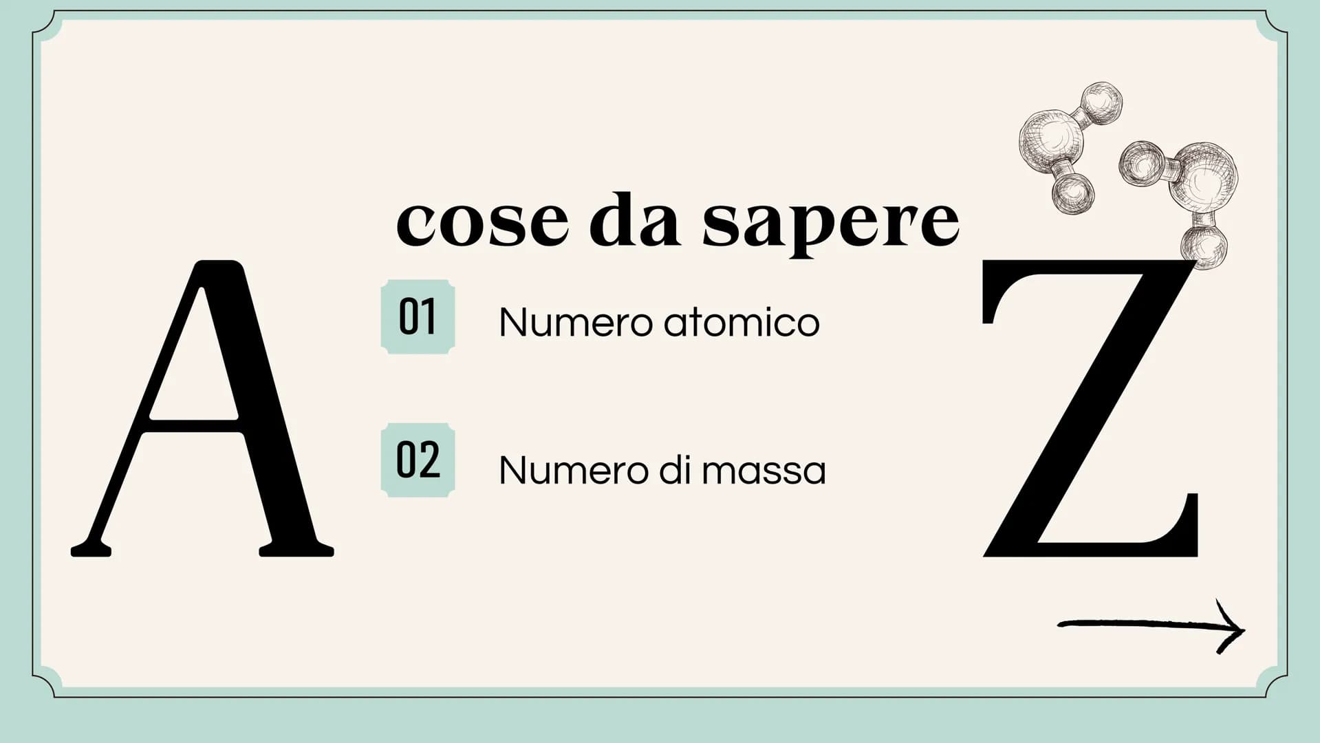 # L'ATOMO # Cos'è un atomo?
L'atomo è la parte più piccola di un
elemento che ne conserva le sue
proprietà. Gli atomi di un elemento
sono t