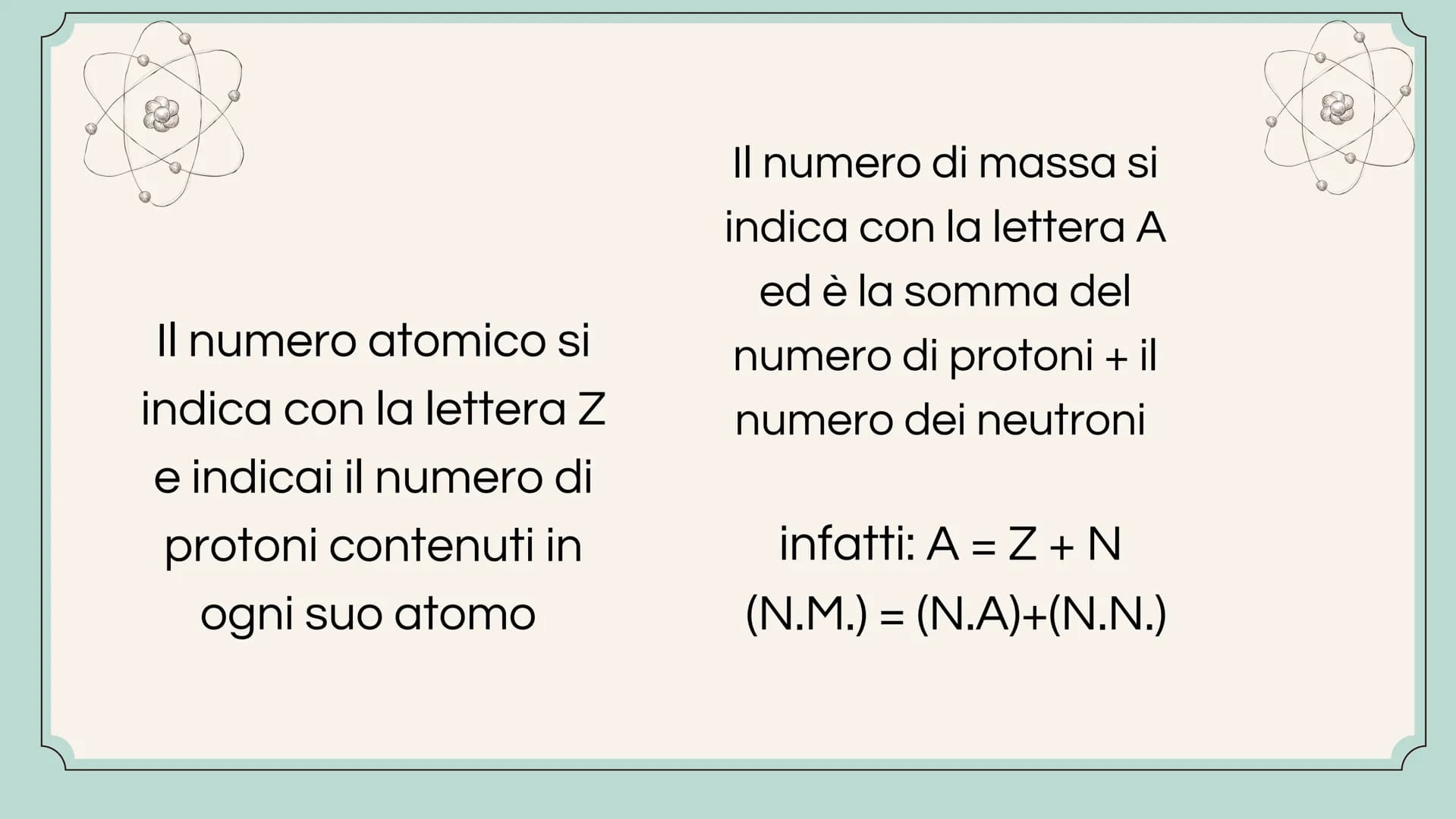 # L'ATOMO # Cos'è un atomo?
L'atomo è la parte più piccola di un
elemento che ne conserva le sue
proprietà. Gli atomi di un elemento
sono t