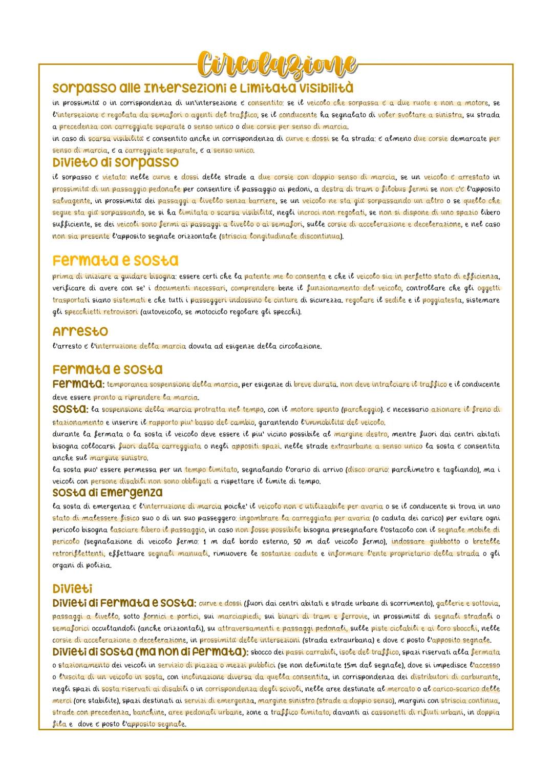 --- OCR Start ---
Circolazione
cop
-12-13-15-16-17
Pericoli e intralcio alla circolazione
alla guida e fondamentale non costituire pericolo