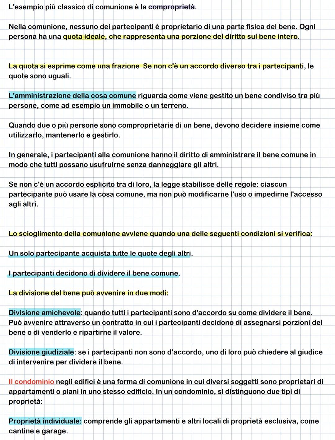 # I DIRITTI REALI
I diritti reali sono quei diritti che riguardano direttamente una cosa.
Il più importante tra questi è il diritto di prop