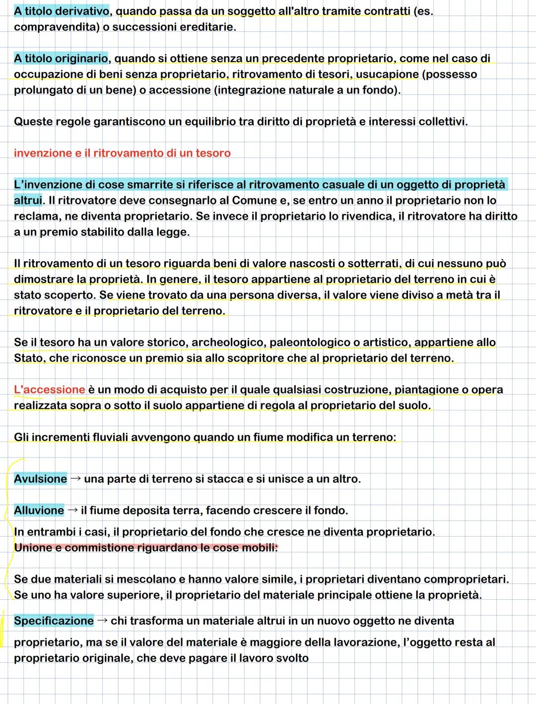 # I DIRITTI REALI
I diritti reali sono quei diritti che riguardano direttamente una cosa.
Il più importante tra questi è il diritto di prop