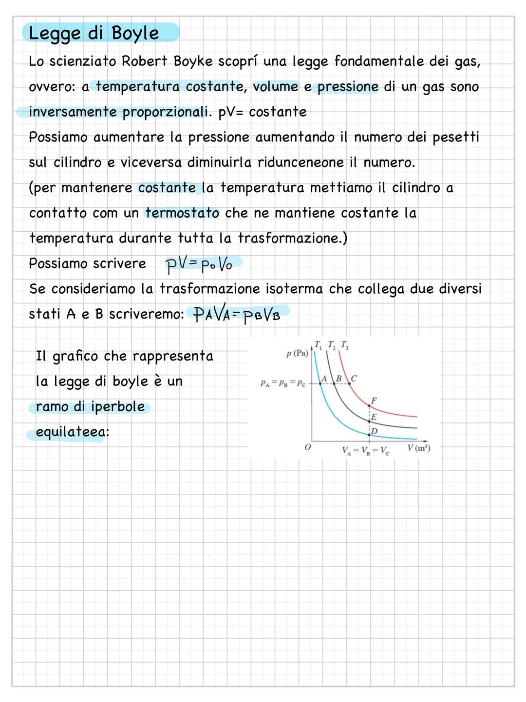 --- OCR Start ---
Le leggi di Gay-Lussac e la temperatura assoluta
1\rightarrow $V=V_{0}(1+\alpha t)$ dove $\alpha=1/273$ e $t=T-273$
$\righ