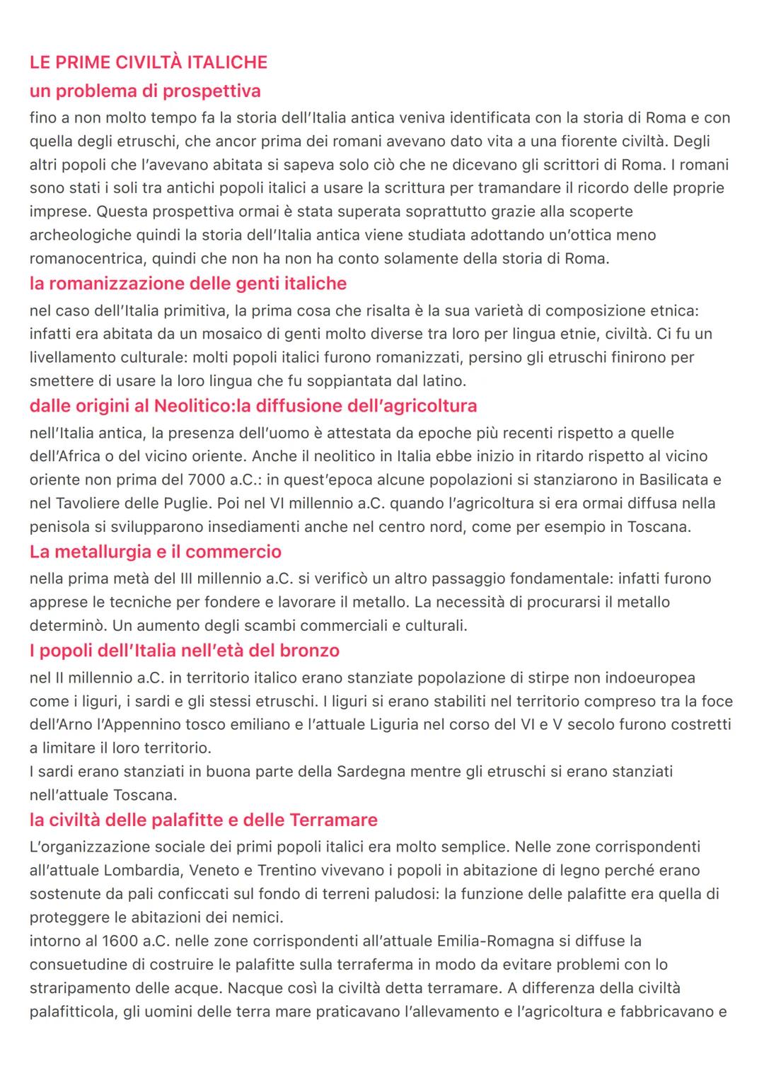 # LE PRIME CIVILTÀ ITALICHE
un problema di prospettiva
fino a non molto tempo fa la storia dell'Italia antica veniva identificata con la st