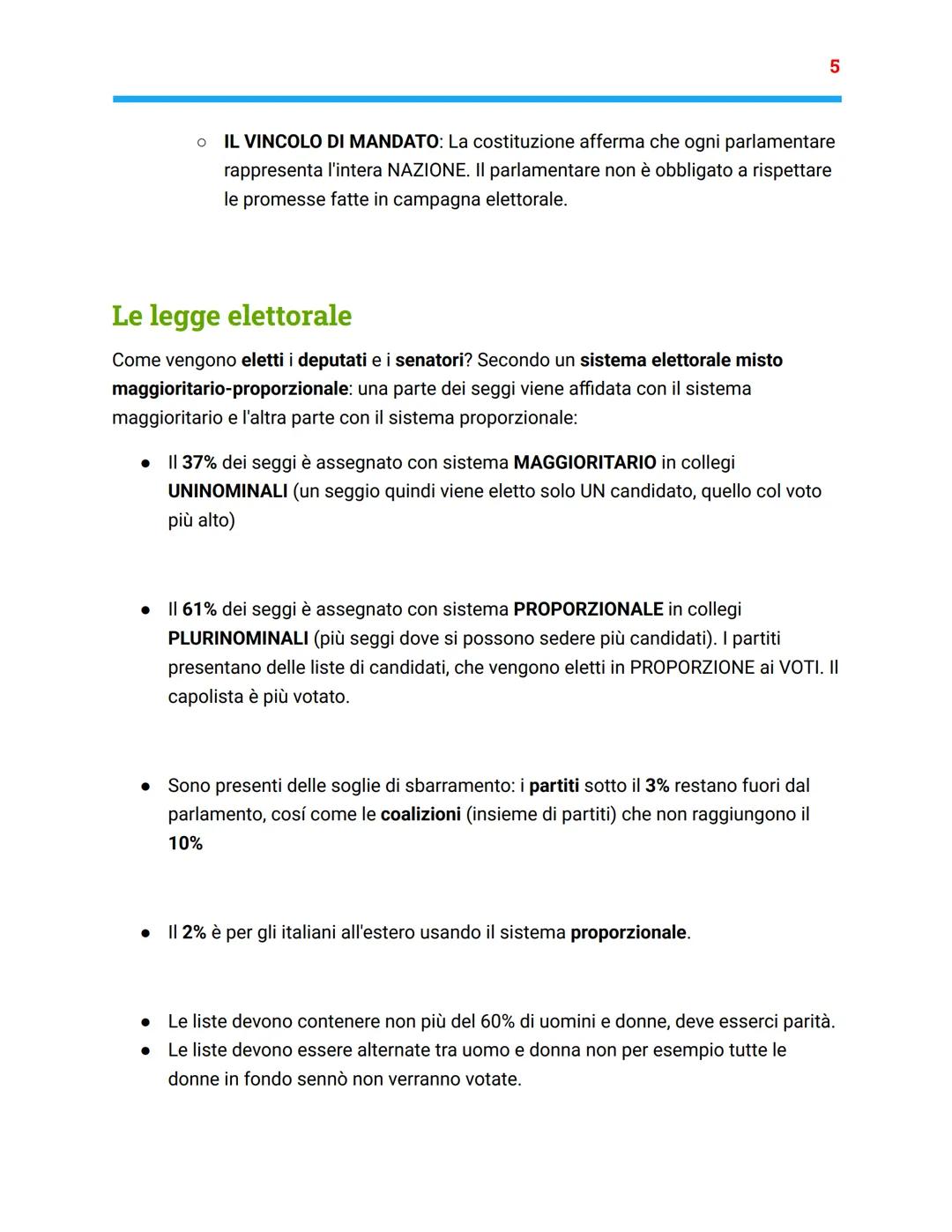 # IL PARLAMENTO
La struttura del parlamento
* II parlamento è l'organo con potere LEGISLATIVO, cioè con il potere di emanare
le leggi e