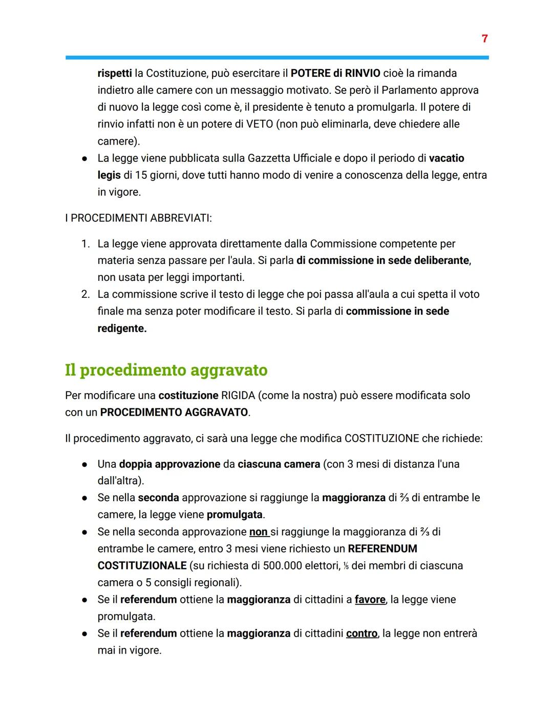 # IL PARLAMENTO
La struttura del parlamento
* II parlamento è l'organo con potere LEGISLATIVO, cioè con il potere di emanare
le leggi e