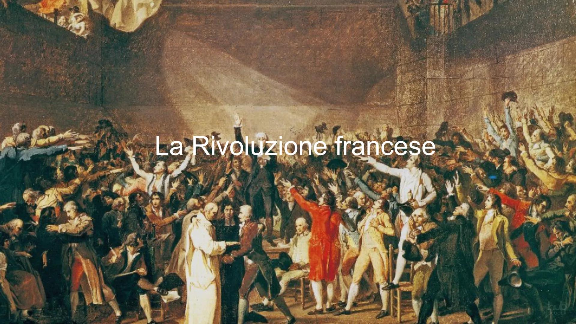 # La Rivoluzione francese # LA RIVOLUZIONE FRANCESE
CLERO, NOBILTÀ E TERZO STATO
Nella seconda metà del Settecento la monarchia francese
d