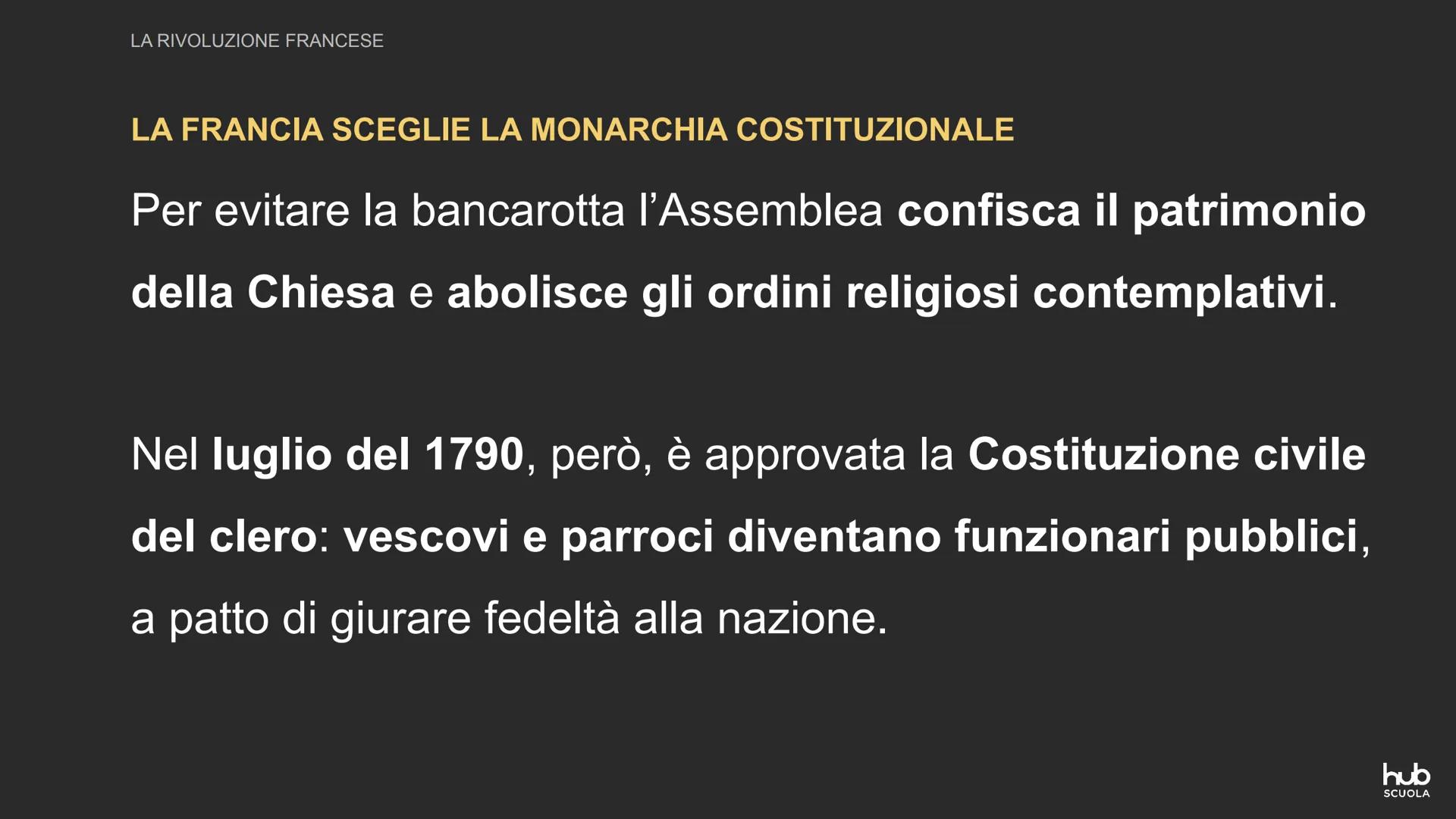 # La Rivoluzione francese # LA RIVOLUZIONE FRANCESE
CLERO, NOBILTÀ E TERZO STATO
Nella seconda metà del Settecento la monarchia francese
d
