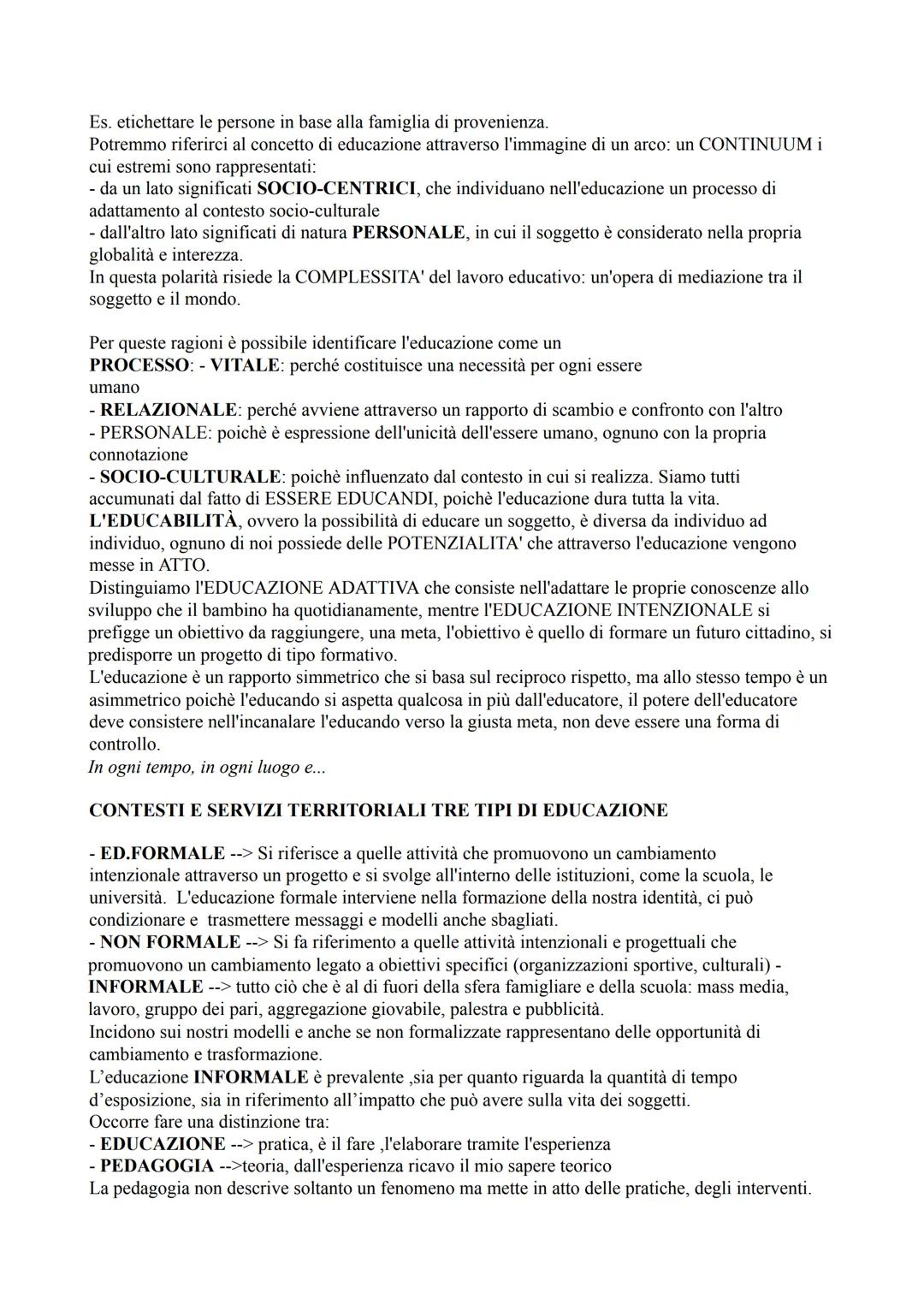 # UNIVERSO
Fer 15
# PEDAGOGIA GENERALE
# CAPITOLO 1
## EDUCARE: TRA SENSO COMUNE E SCIENZA
Educazione: un'estranea familiarità.
La pedag