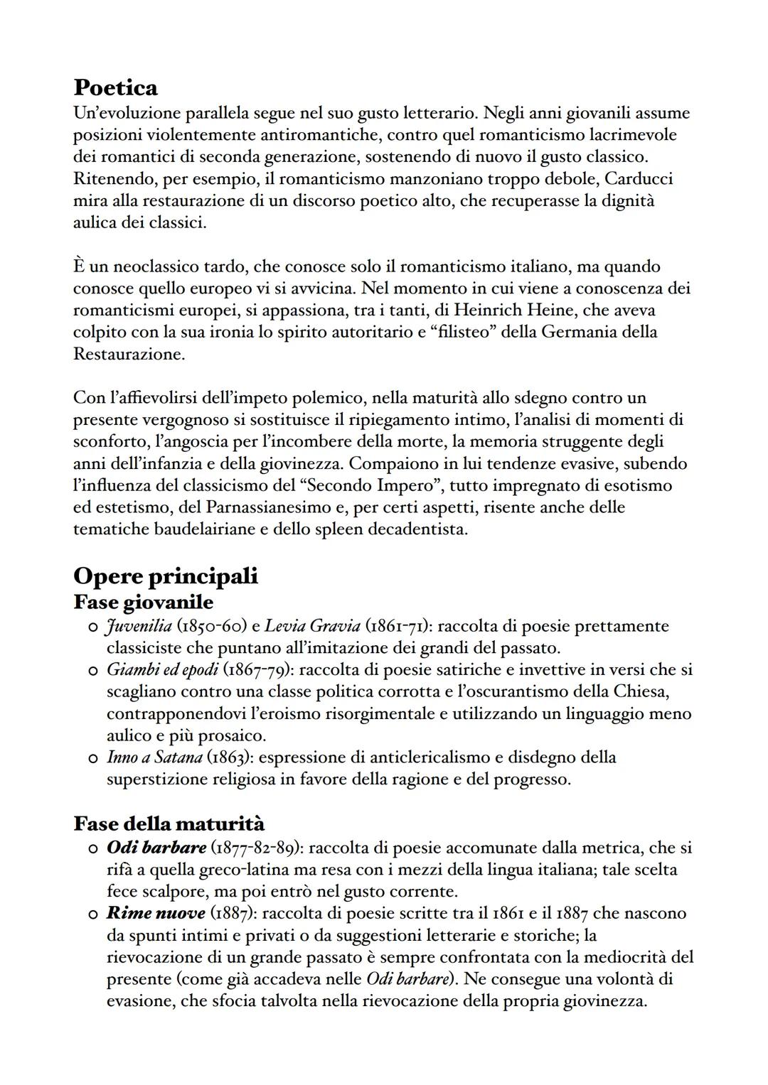 # Giosuè Carducci
Vita e pensiero
Giosuè Carducci nasce a Valdicastello in Versilia
nel 1835 da famiglia medio-borghese. Trascorre
l'infan
