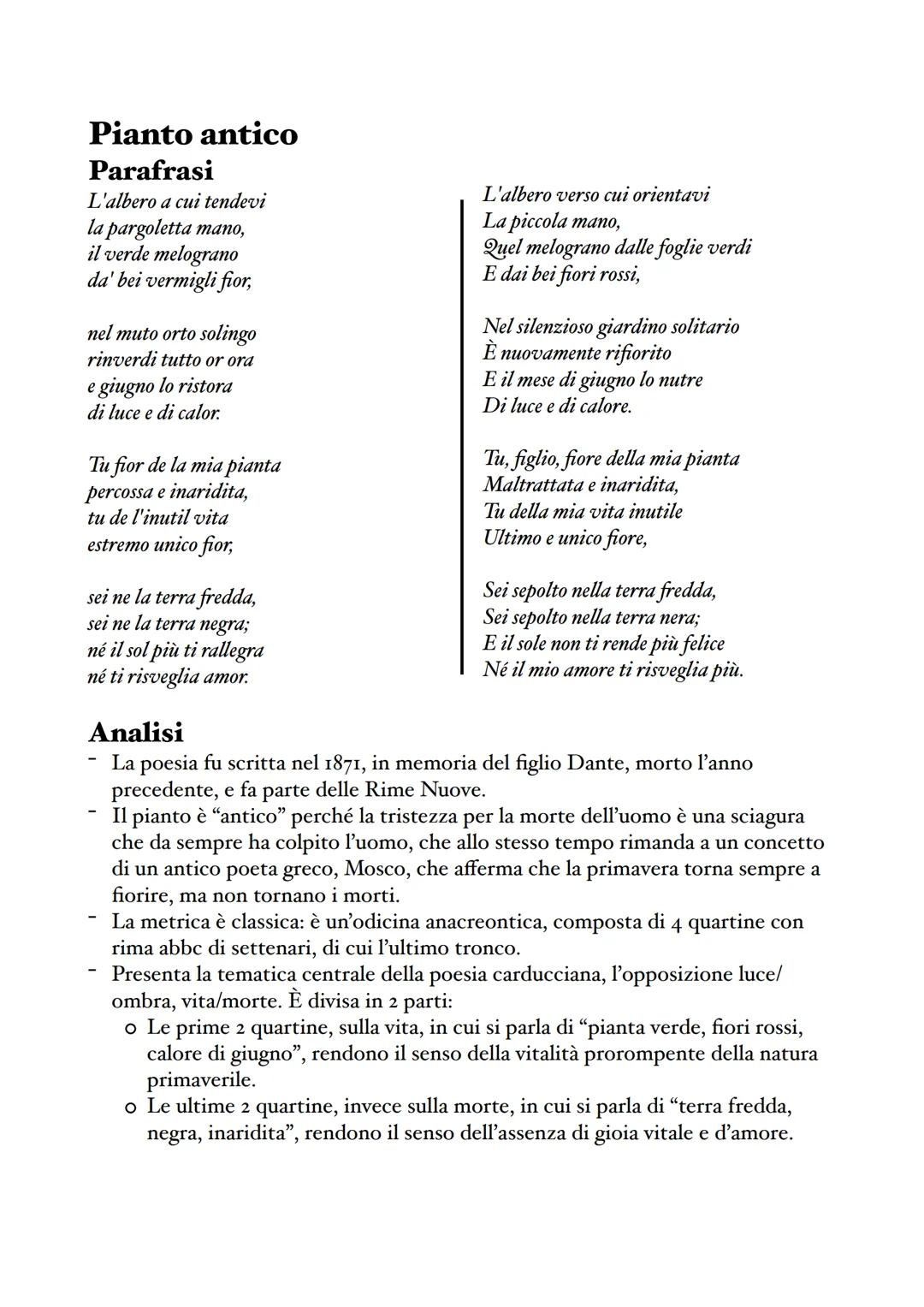 # Giosuè Carducci
Vita e pensiero
Giosuè Carducci nasce a Valdicastello in Versilia
nel 1835 da famiglia medio-borghese. Trascorre
l'infan