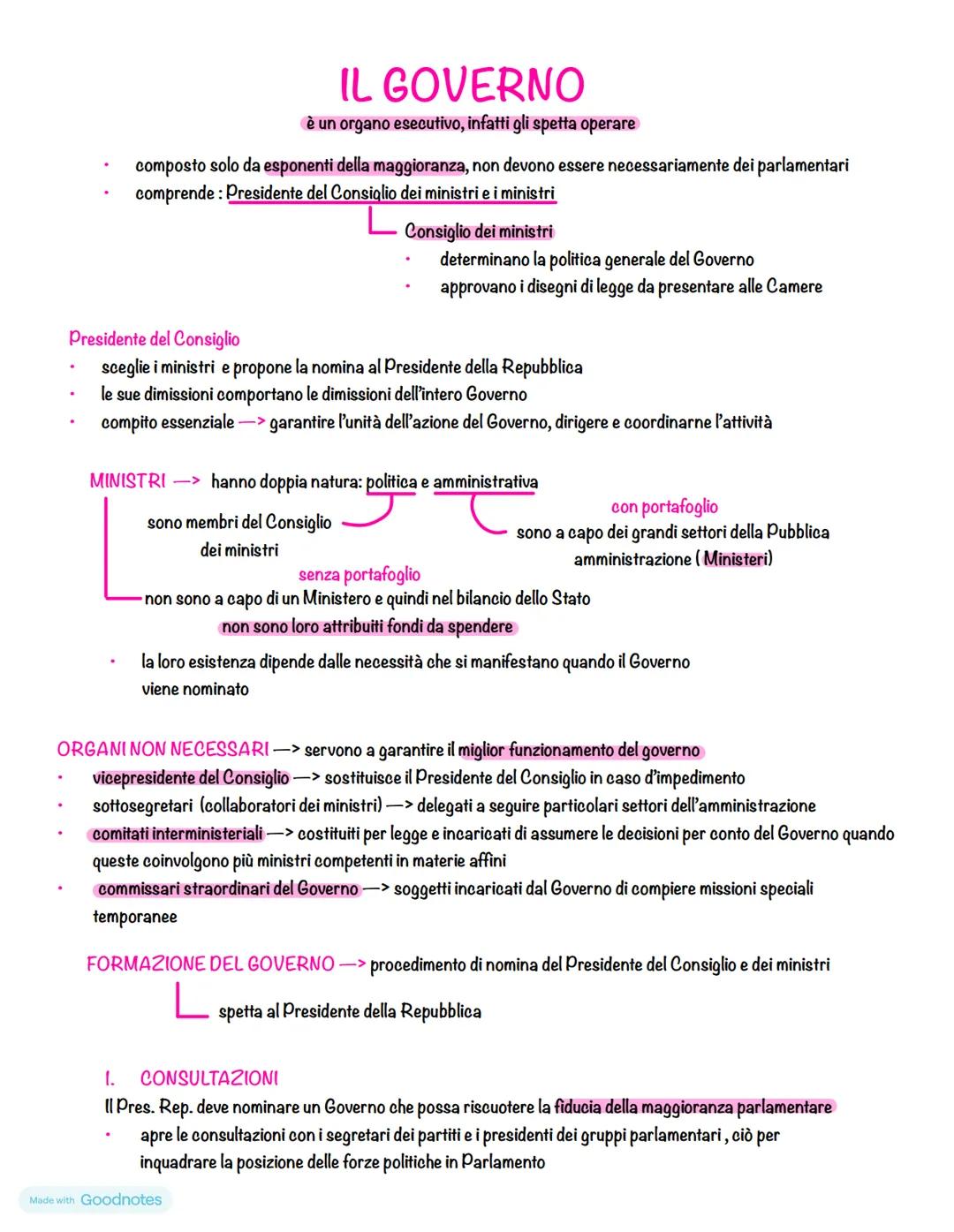 Made with Goodnotes --- OCR Start ---
Farme di goveERNO
Sono il modo in cui sono organizzati i rapporti tra gli organi al vertice dello Stat