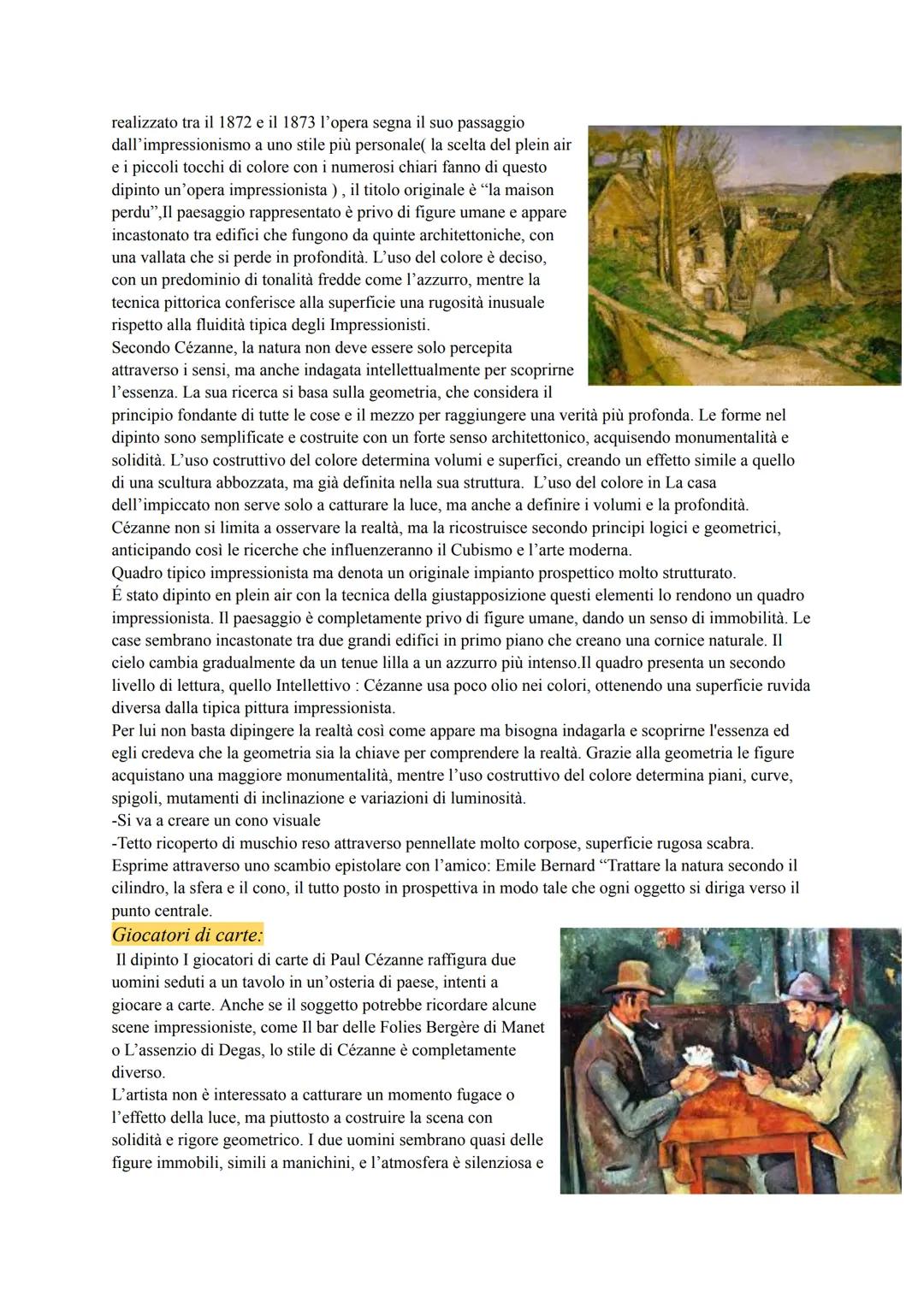 # post impressionismo:
Il post impressionismo é importante perché è un punto di snodo tra l'impressionismo e le avanguardie.
* si svilupp