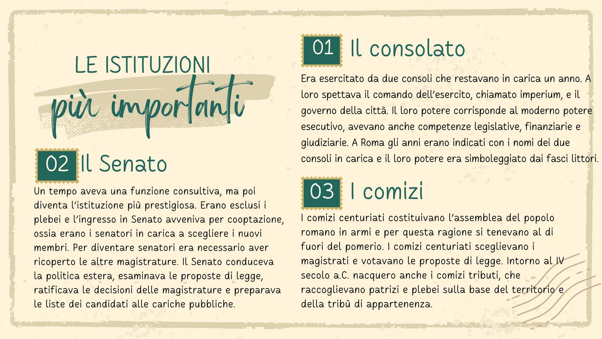 # La repubblica
romana
Presentato da Gaia Augusto Nel 509 a.C. i romani instaurarono la
repubblica, un'organizzazione
politica nella quale