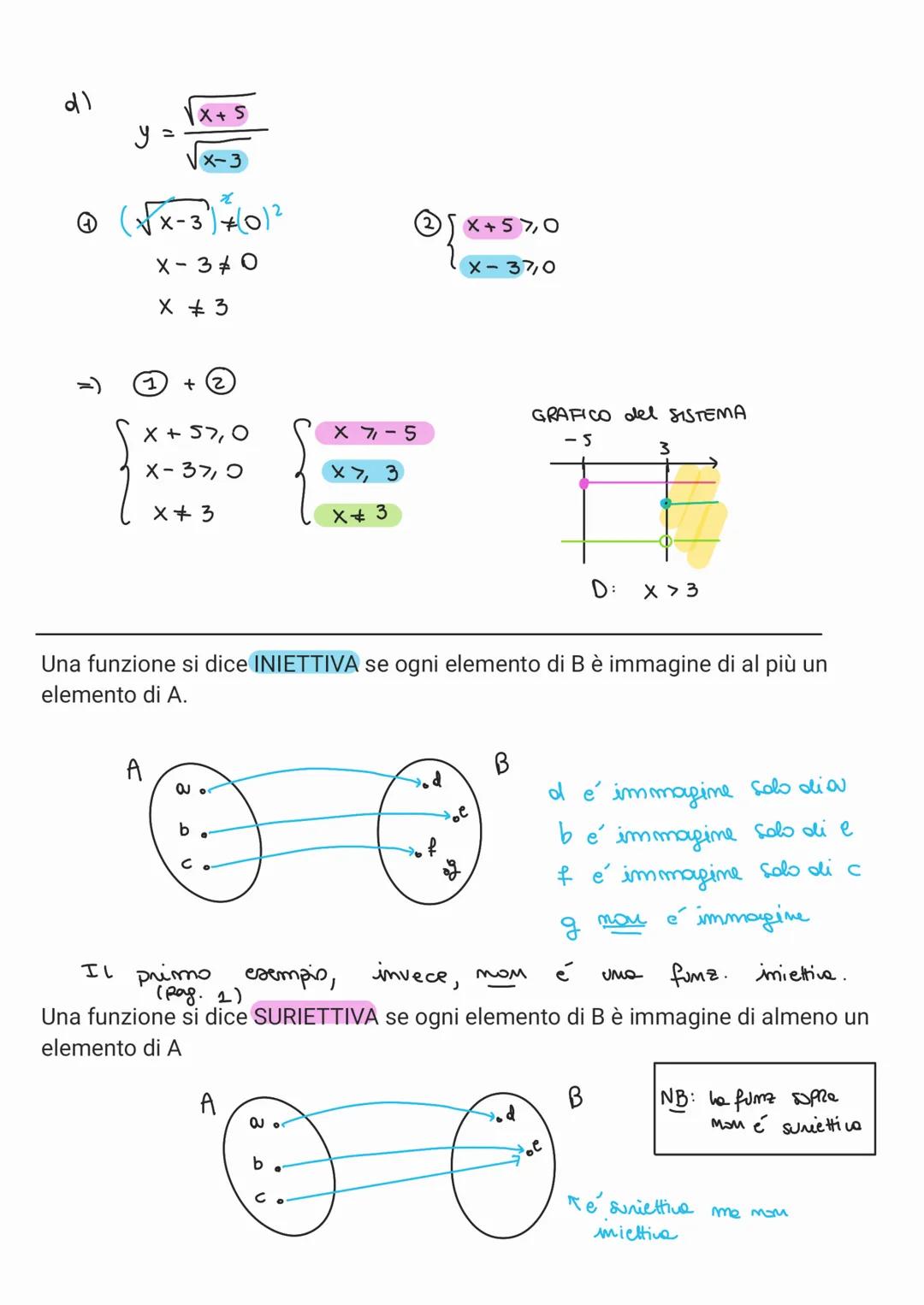 FUNZIONI
A
a
b
C
F
B
d
•f
Una relazime F si dice FUNZIONE
se associa ad gemi elemento
di A
e une solo elemento
di B.
UMO
OSS: de go