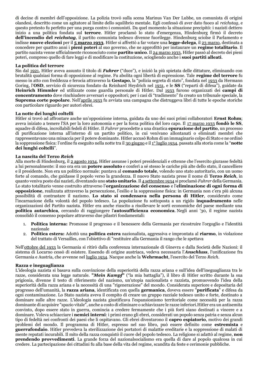 # La Germania dopo la guerra
La Germania uscì dalla Prima Guerra Mondiale sconfitta e con un vuoto di potere: la guerra aveva distrutto l'e