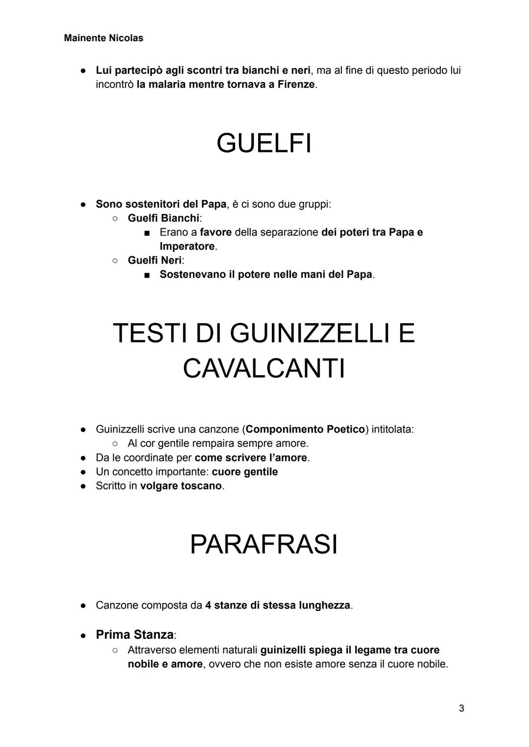 --- OCR Start ---
Mainente Nicolas
IL DOLCE STILNOVO
Nasce nel 1280 al 1300 circa.
I poeti di cui anche Dante Alighieri sono originari della