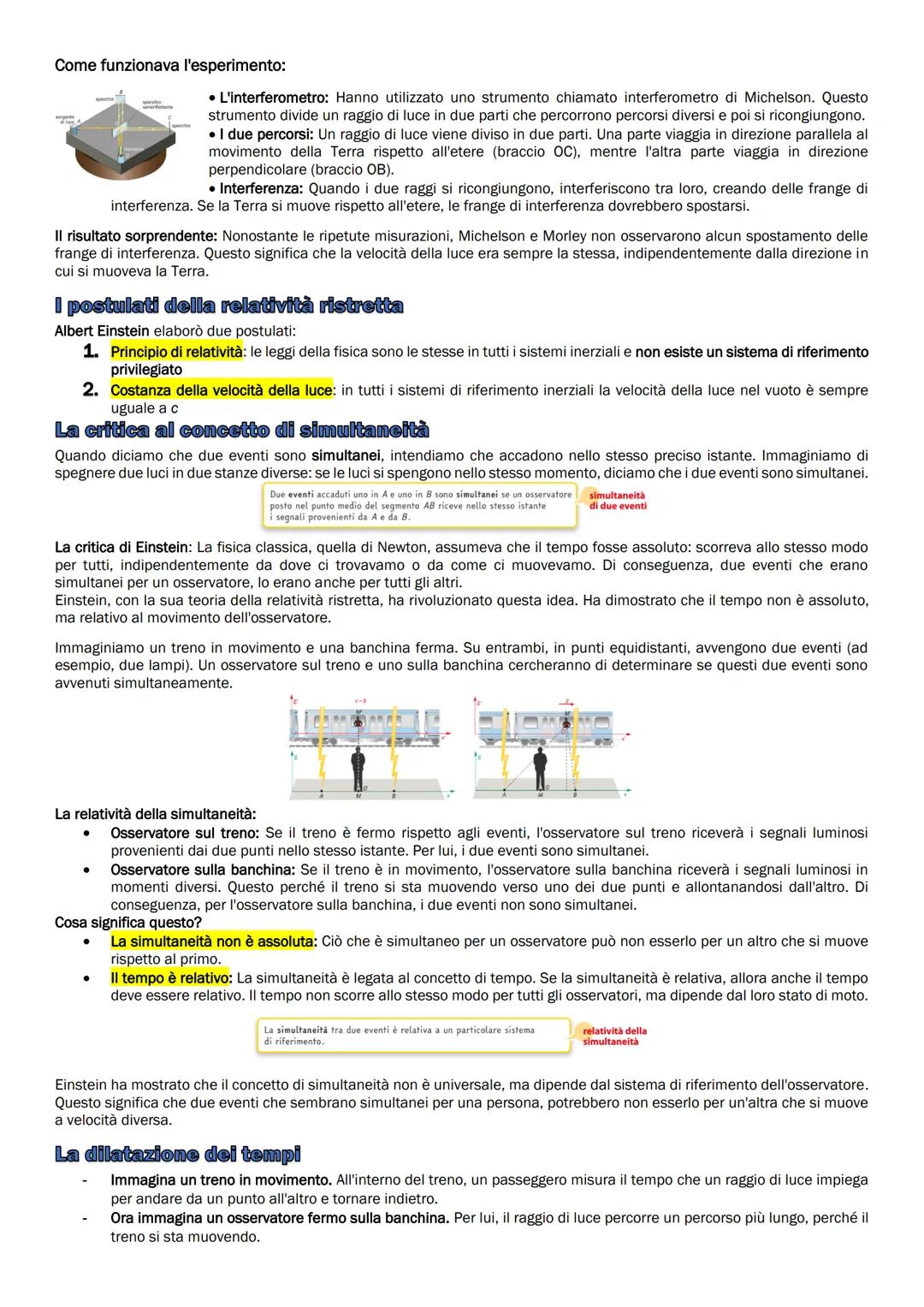 # La teoria della relatività
Immagina di essere su un treno in movimento. Se guardi fuori dal finestrino, gli oggetti che ti passano
accant