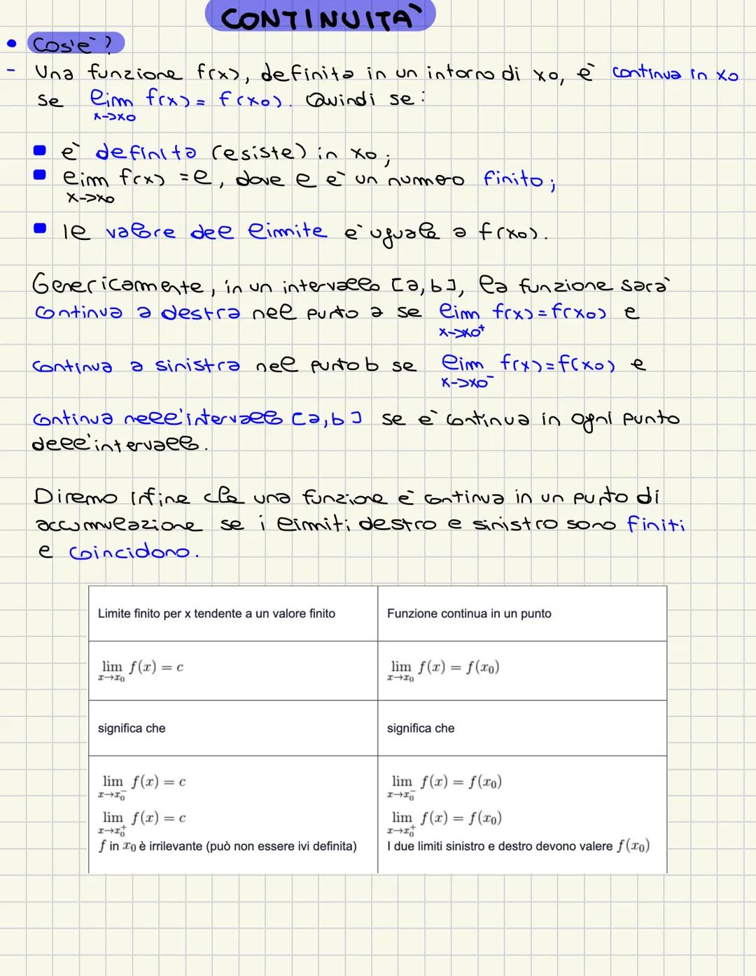 TEOREMI # LIMITI
• Cos'è un Limite?
- La funzione f(x) definita nel dominio D, ha per limite un numero reale $E$, per $x$ che tende a $x_0$