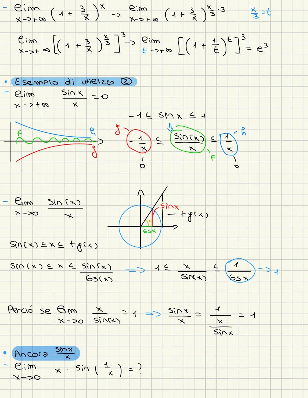 TEOREMI # LIMITI
• Cos'è un Limite?
- La funzione f(x) definita nel dominio D, ha per limite un numero reale $E$, per $x$ che tende a $x_0$