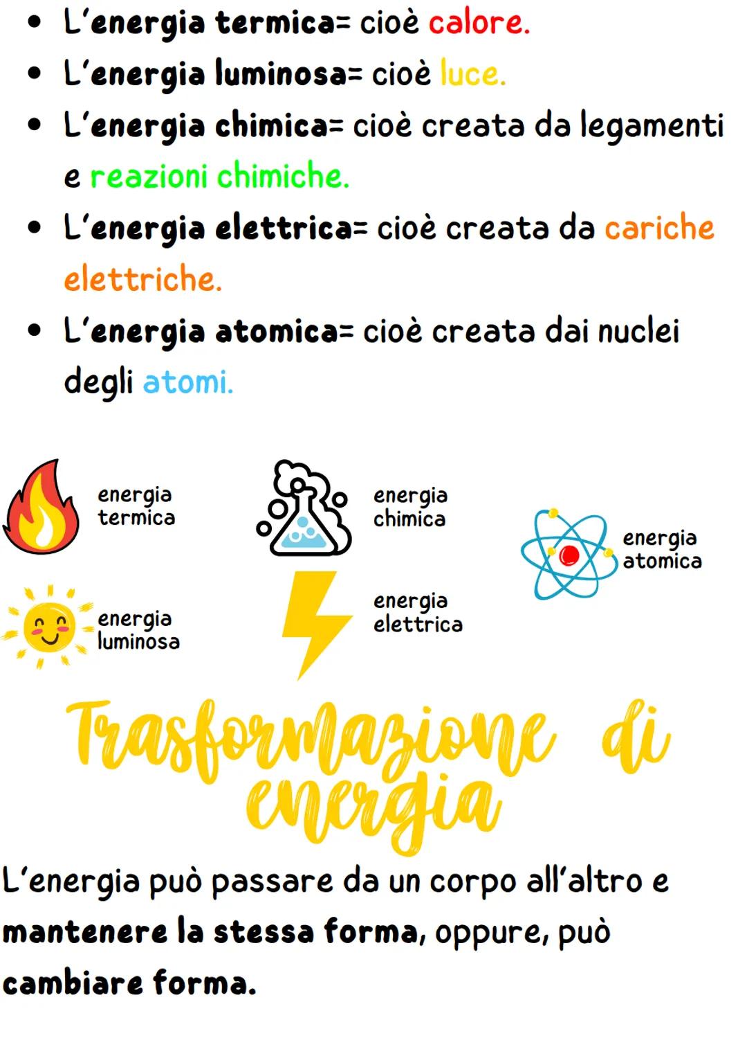 # L'energia
l'energia รจ la capacitร di un corpo o di un
sistema di corpi di compiere un lavoro.
Il principio di conservazione dell'energia