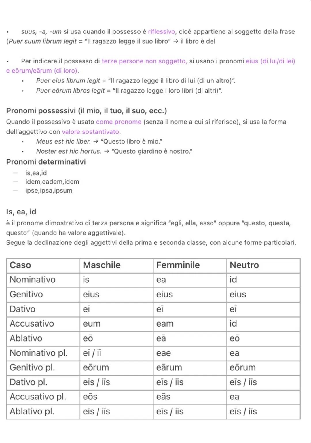 --- OCR Start ---
pronomi personali
PRIMA PERSONA (io, noi)
Caso
Singolare
Plurale
Nominativo
ego (io)
nōs (noi)
Genitivo
mei (di me)
nostri