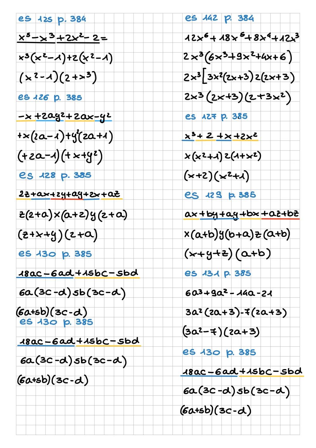 --- OCR Start ---
LE SCOMPOSIZIONI
SCOMPORRE UN POLINOMIO SIGNIFICA SCRIVERLO COME
PRODOTTO DI MONOMI E POCINOMI IRRIDUCiBici.
es.x-1 é un p