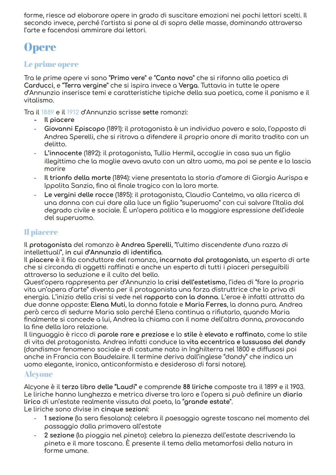 # Gabriele d'Annunzio
Vita
Gabriele d'Annunzio nacque a Pescara nel 1863 da una famiglia borghese. Segui gli studi
nel collegio di Cicogni