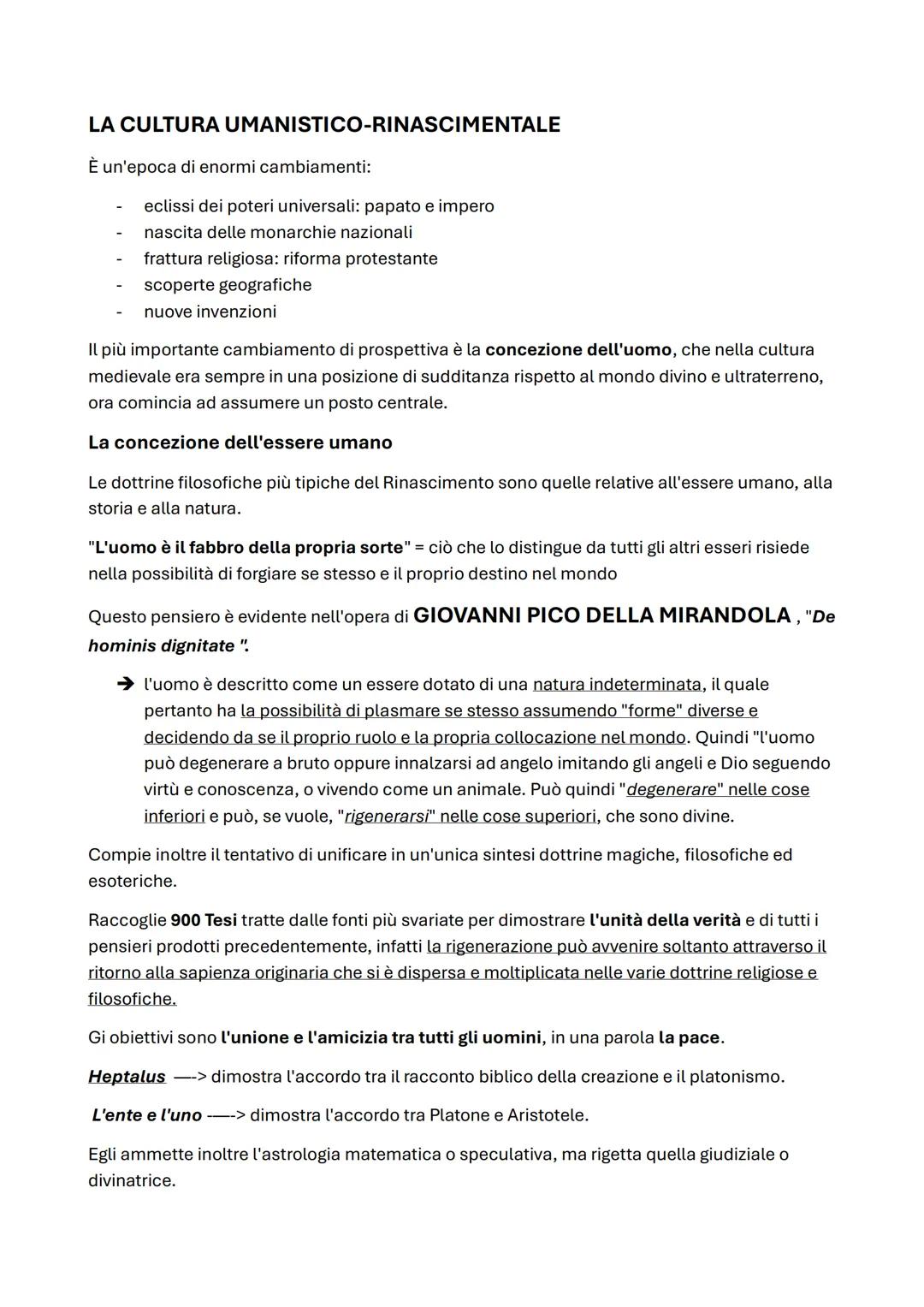 # LA CULTURA UMANISTICO-RINASCIMENTALE
È un'epoca di enormi cambiamenti:
- eclissi dei poteri universali: papato e impero
- nascita delle